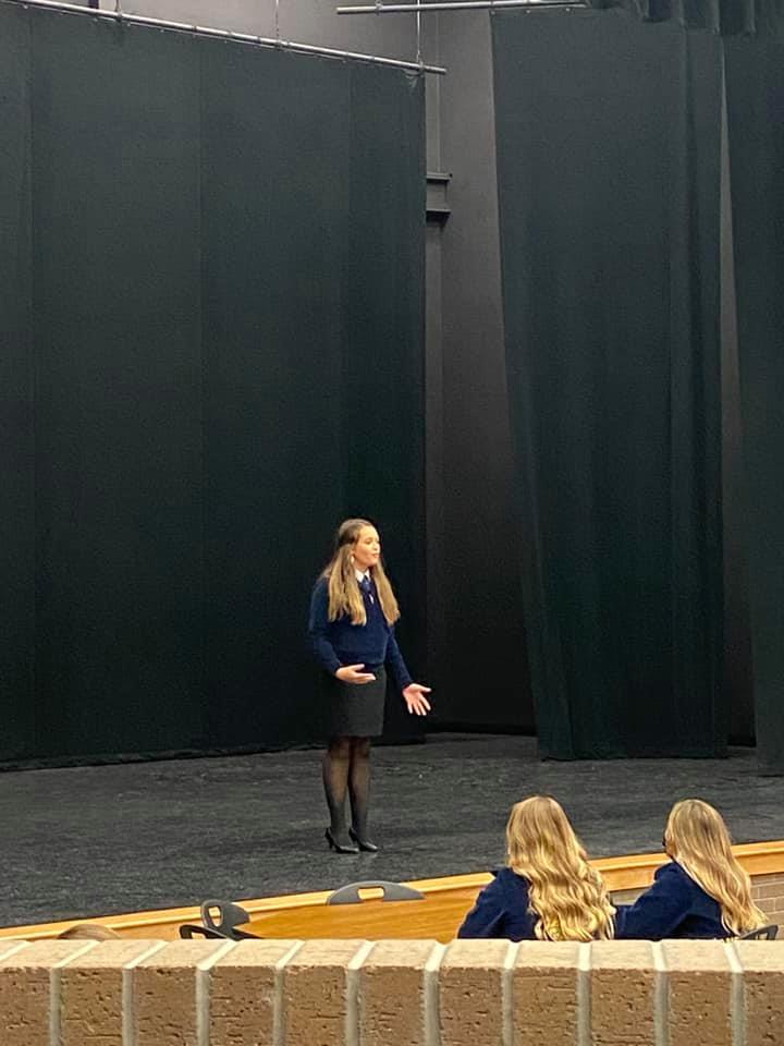 FFA student speaking