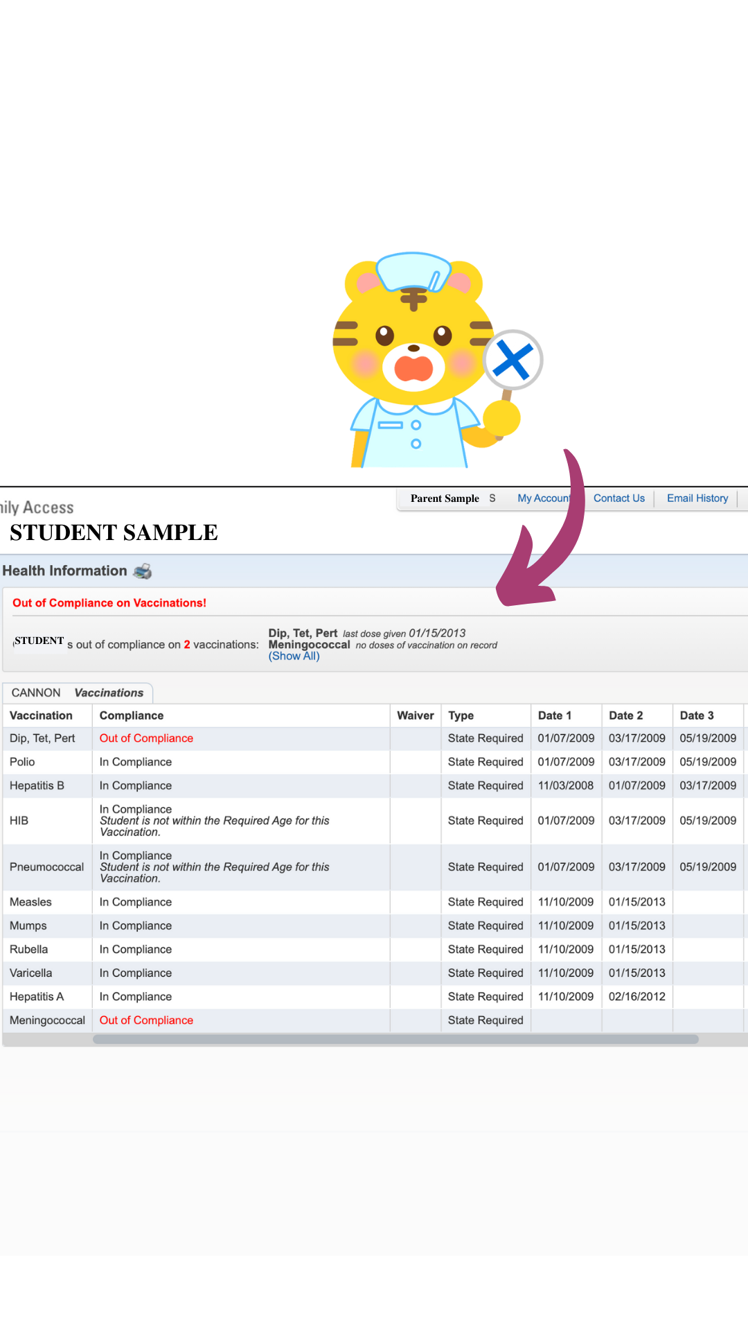 Screenshot of Skyward