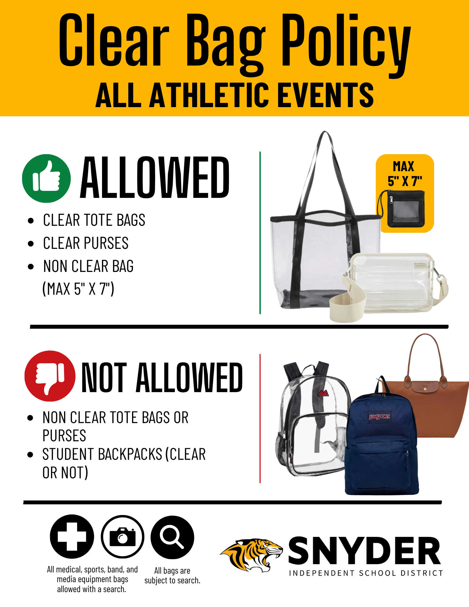 photos of bag examples, described in text below