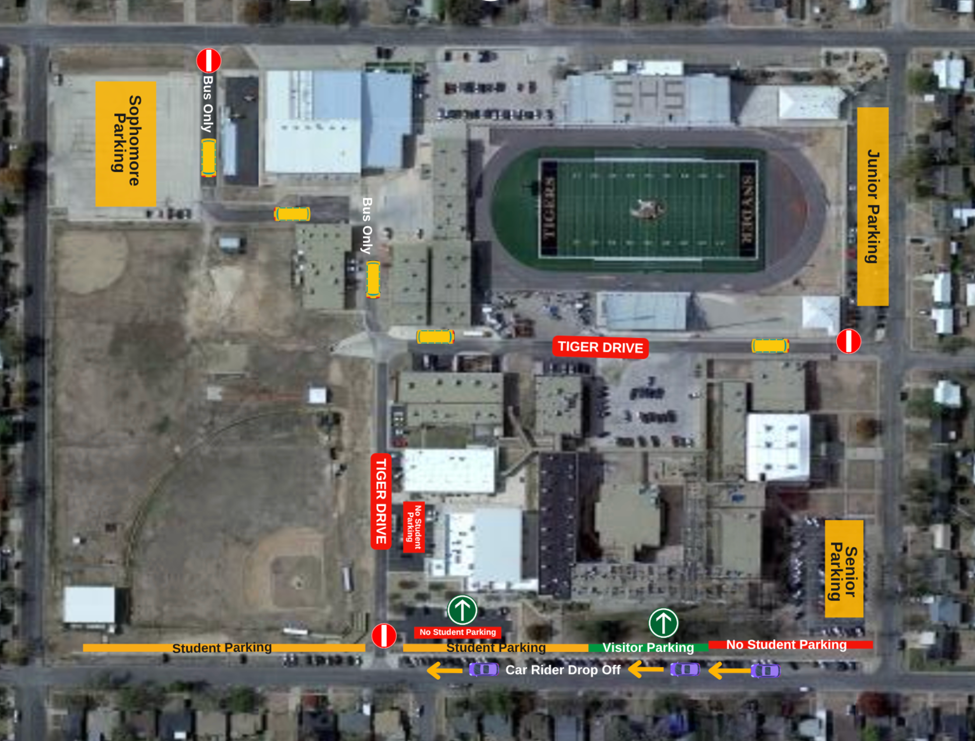 SHS Parking Map
