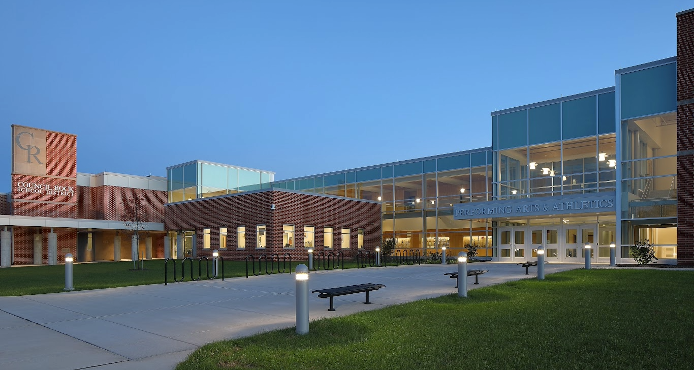Front view of Holland Middle School