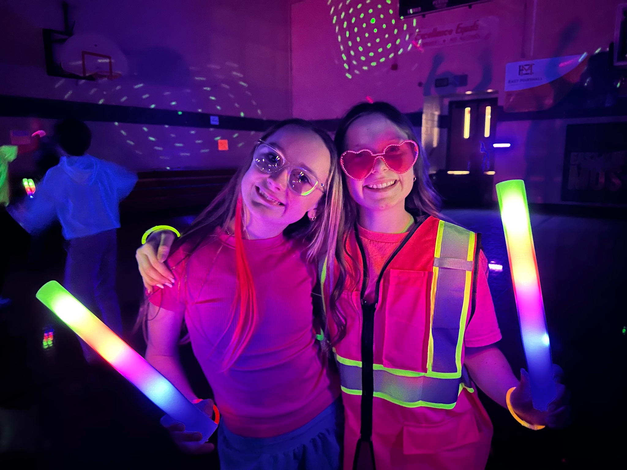 Students at a school dance