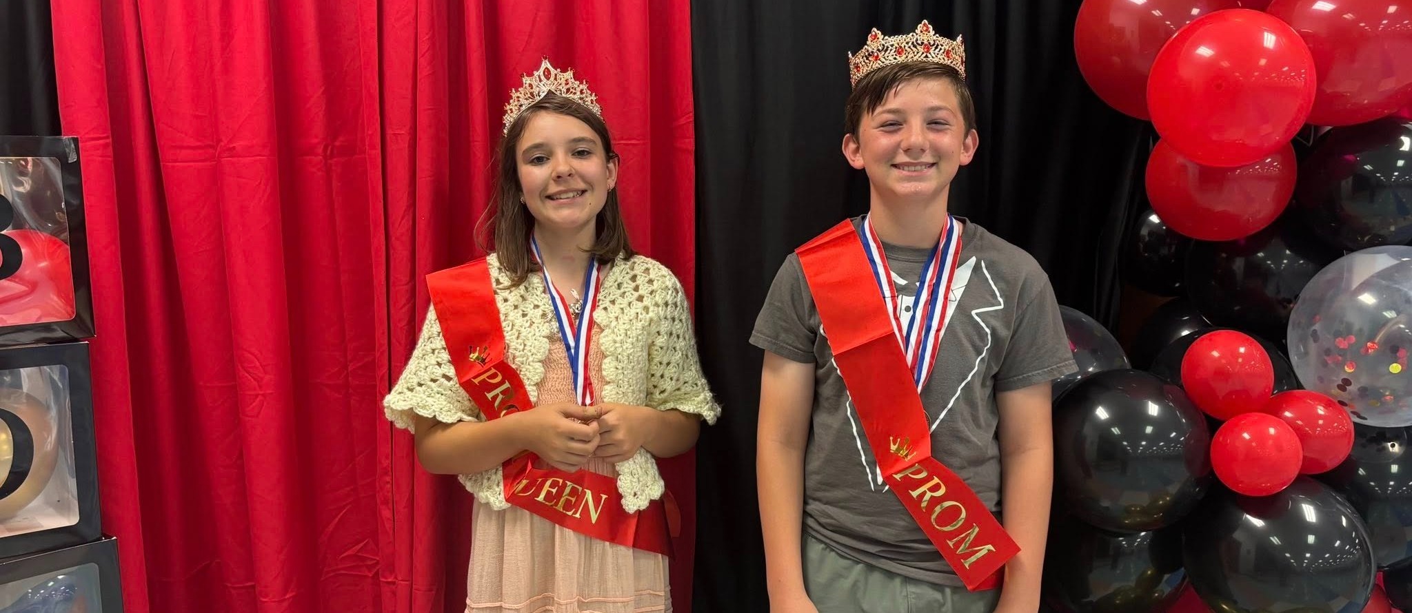 Prom king and queen