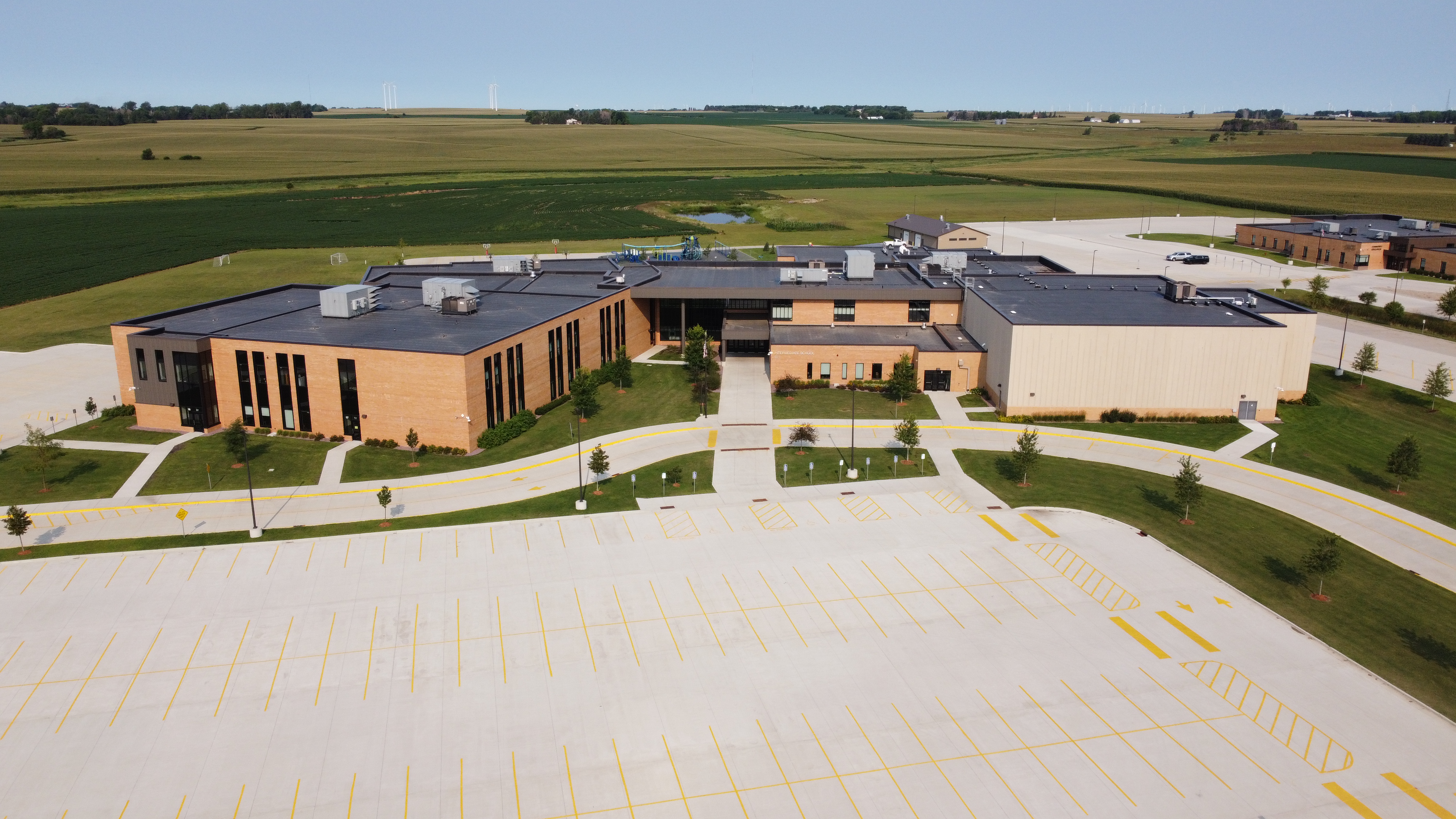 Crailsheim Campus - Intermediate School, Playground, Shed, Comm Ed, Gymnastics, and LC