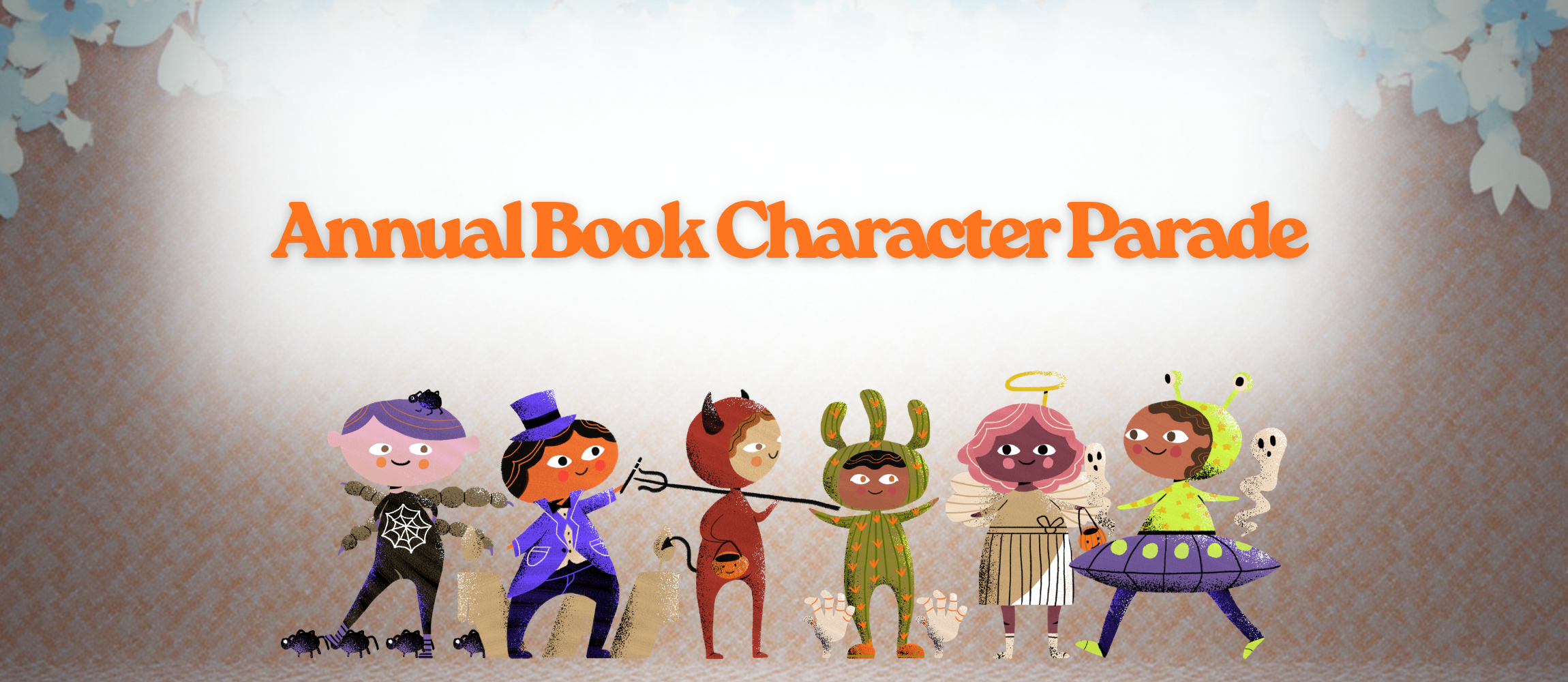 Annual book character parade Friday October 30th 9:50am