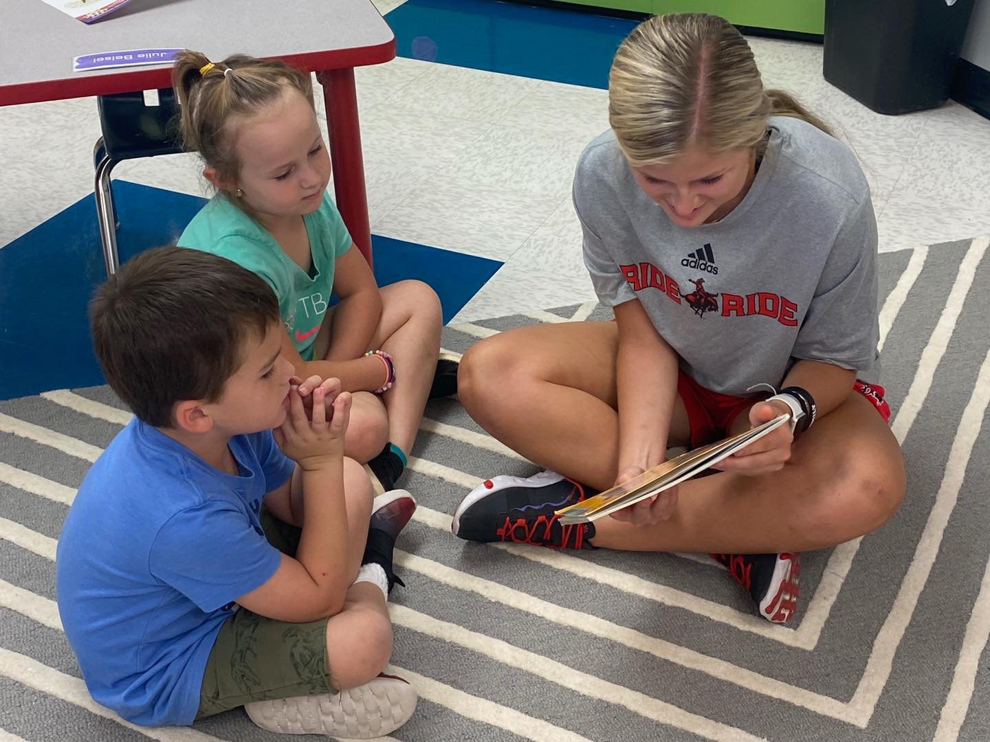 Children being read to