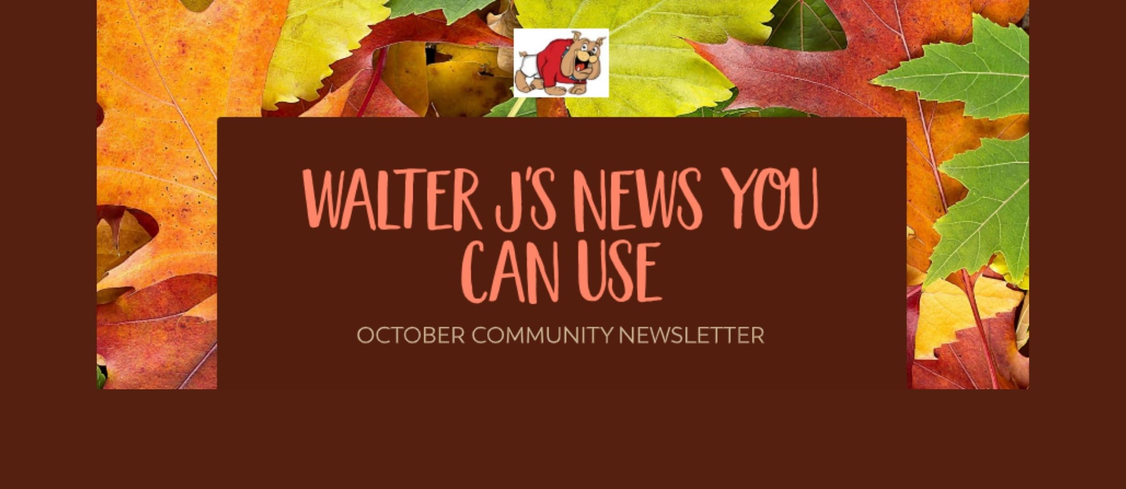 Walter J's News You Can Use