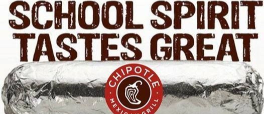School Spirit Chipotle flyer