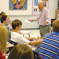 Larry Vance's American History class at Chillicothe High School