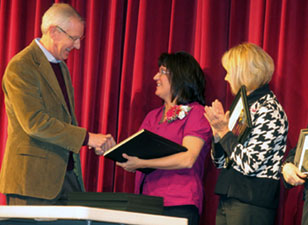 teachers receiving awards