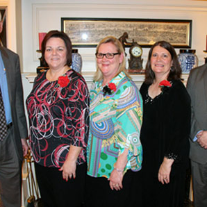 Teacher of the Year and Beacon Award (support staff) nominees and winners at reception