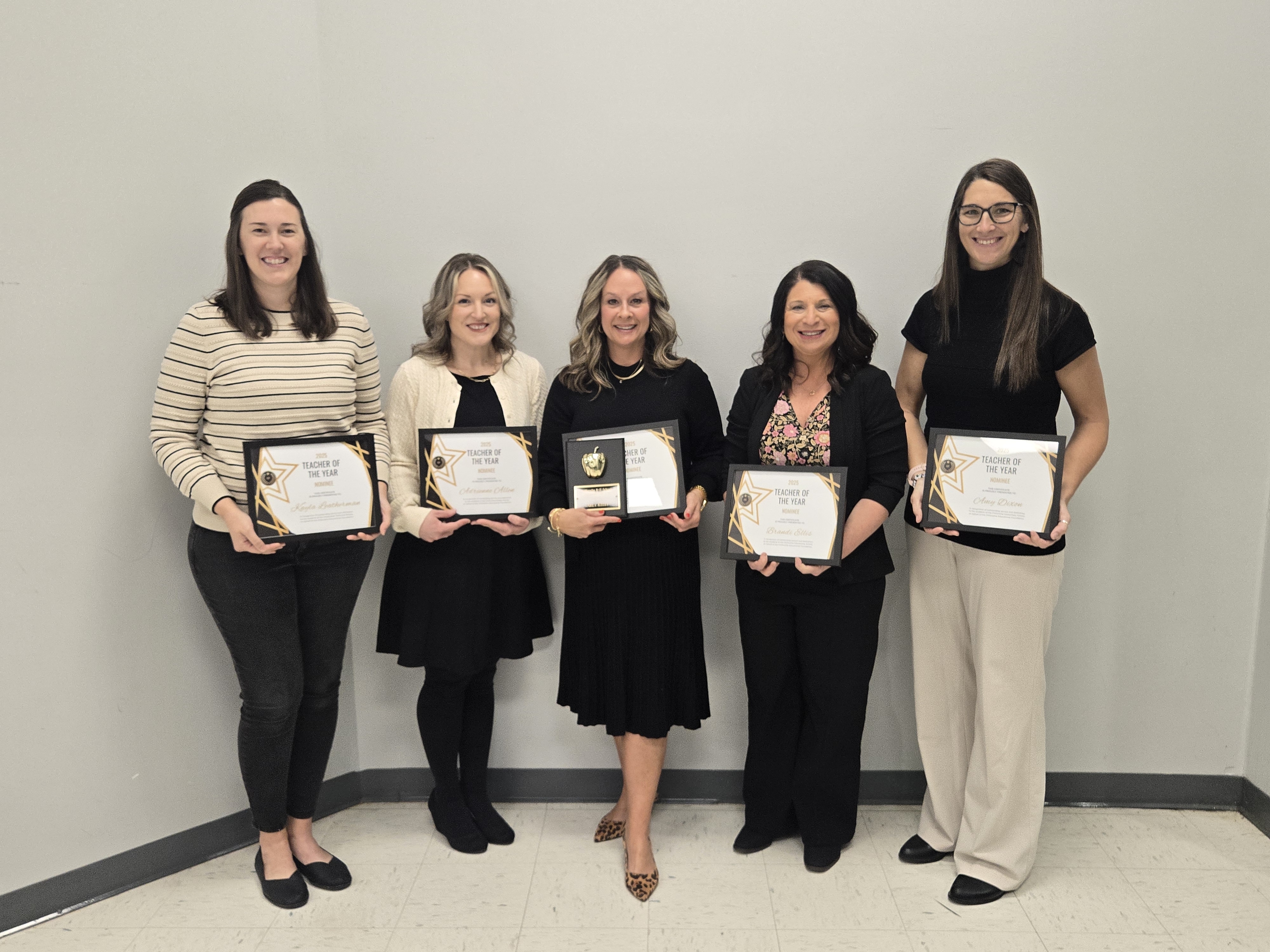Teacher of the Year Nominees and Winner - 2025