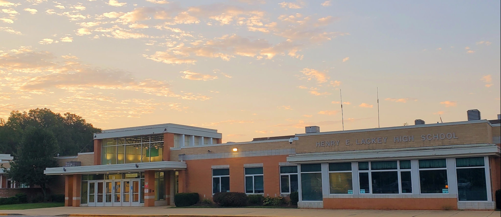 Lackey High School building