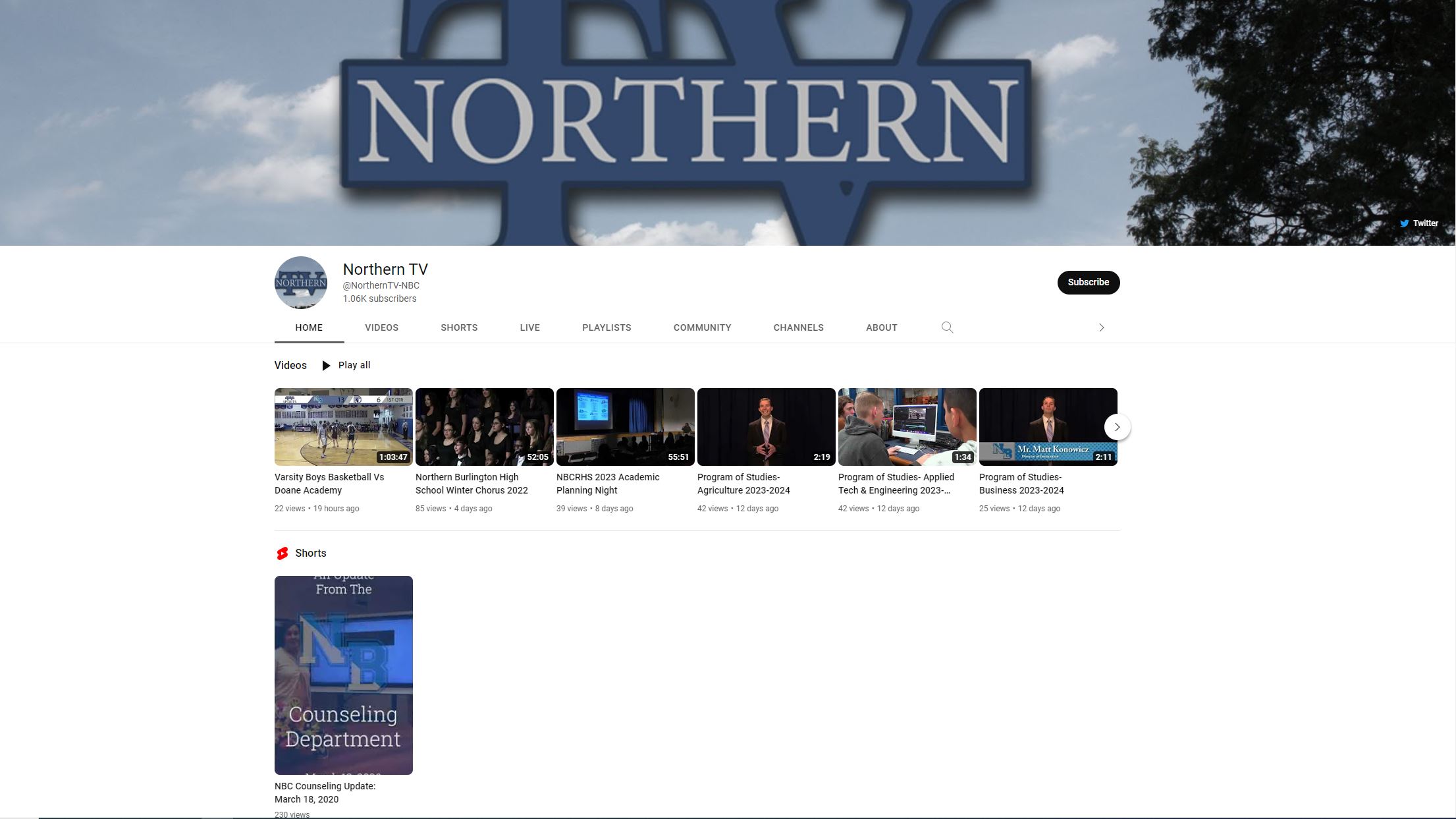 Northern TV Youtube