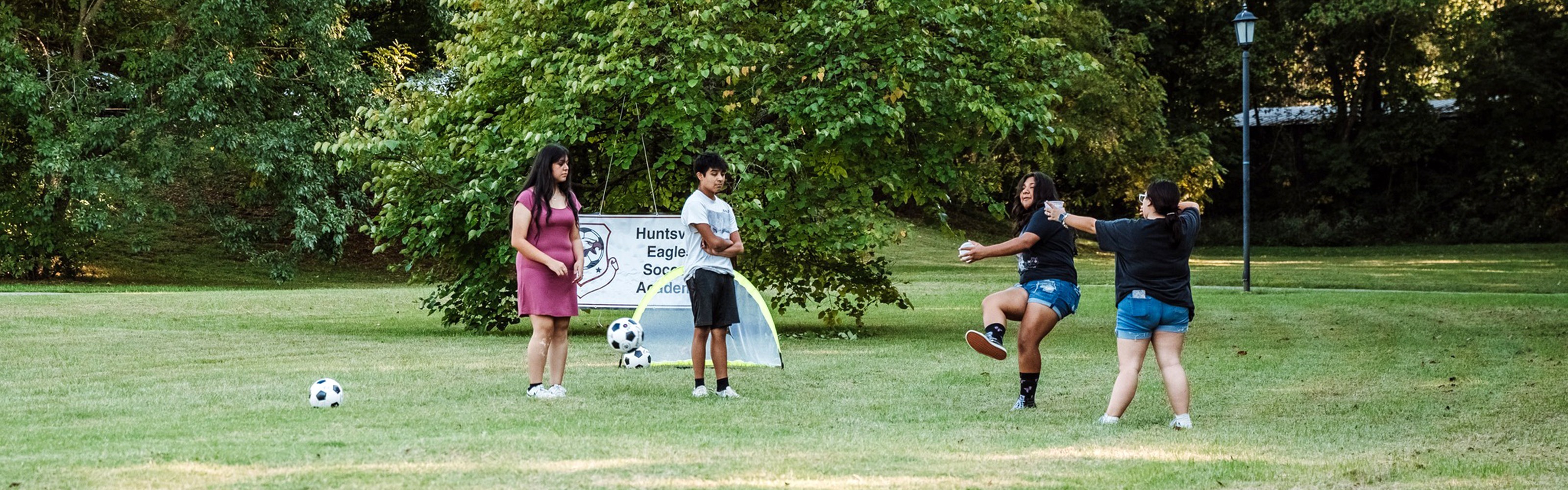 Soccer Playing in the Park