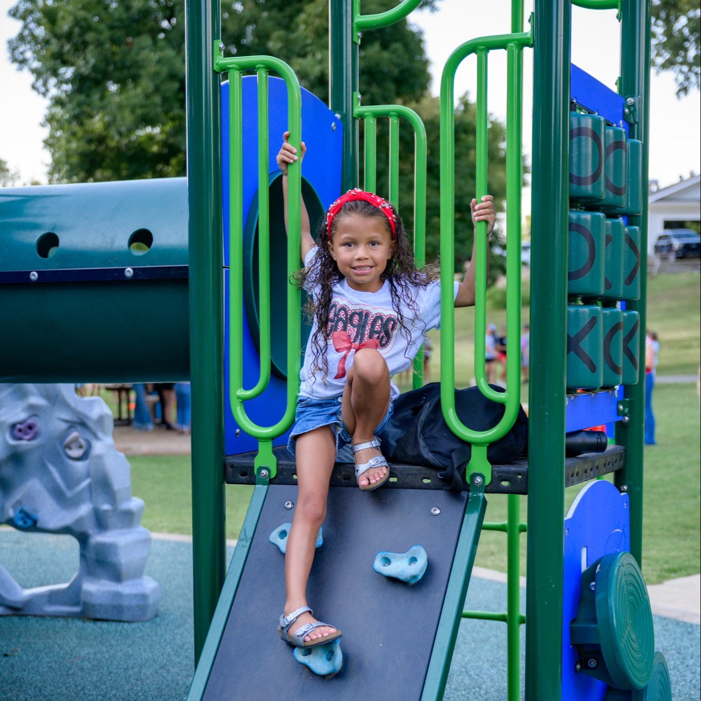 Girl playing at the park