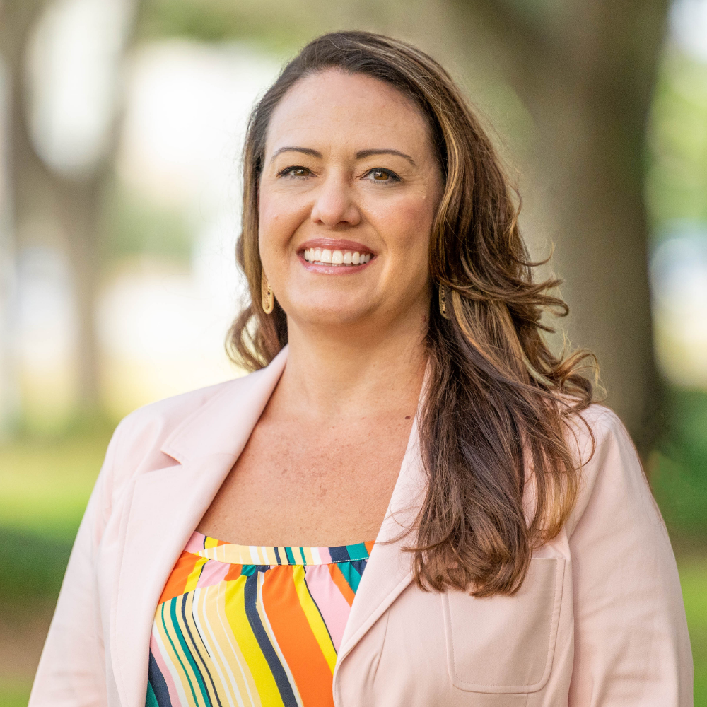 Woman smiling in headshot
