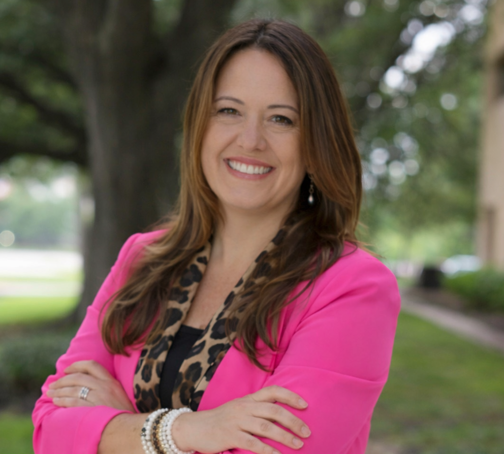 Woman smiling in headshot