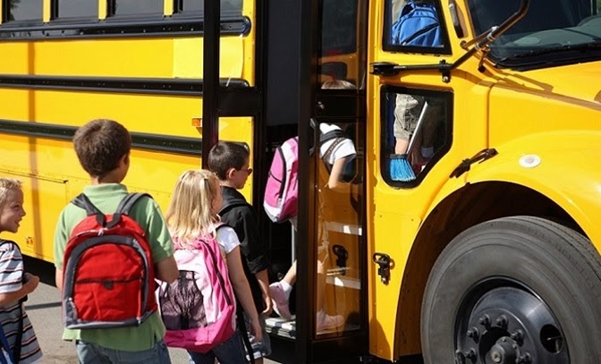 Kids on a bus