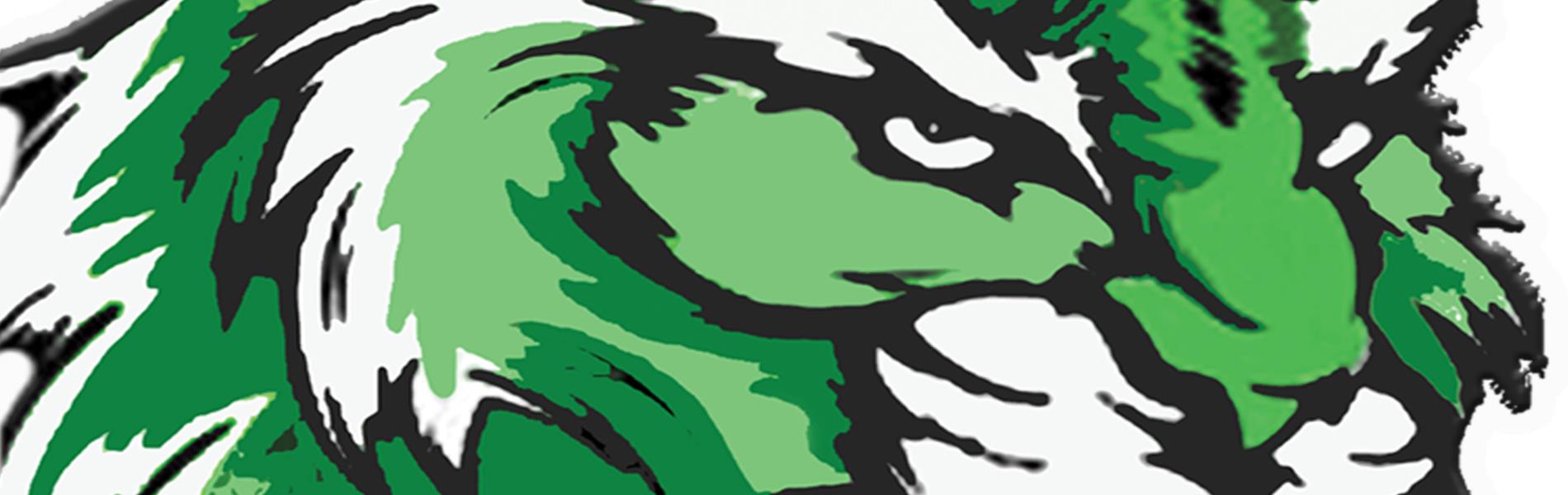 wildcat head - green