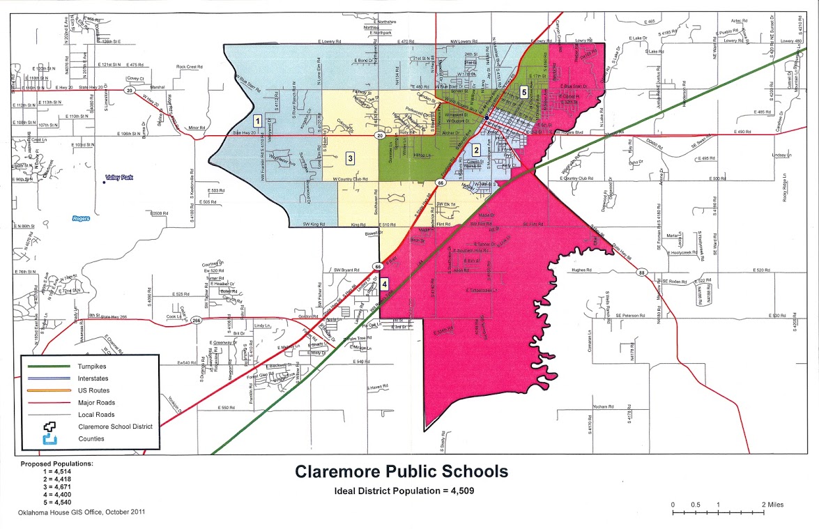 photo of the school board map