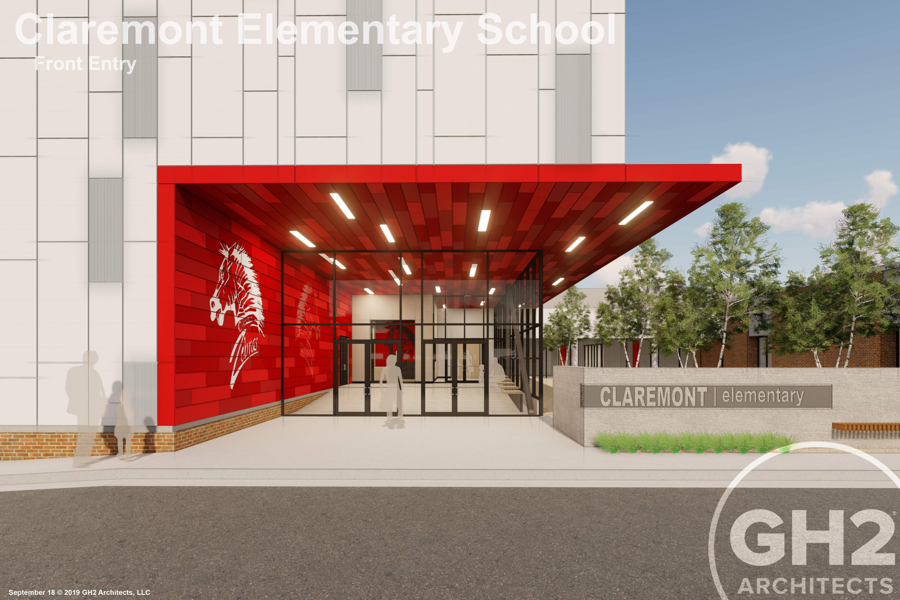 claremont elementary school rendering