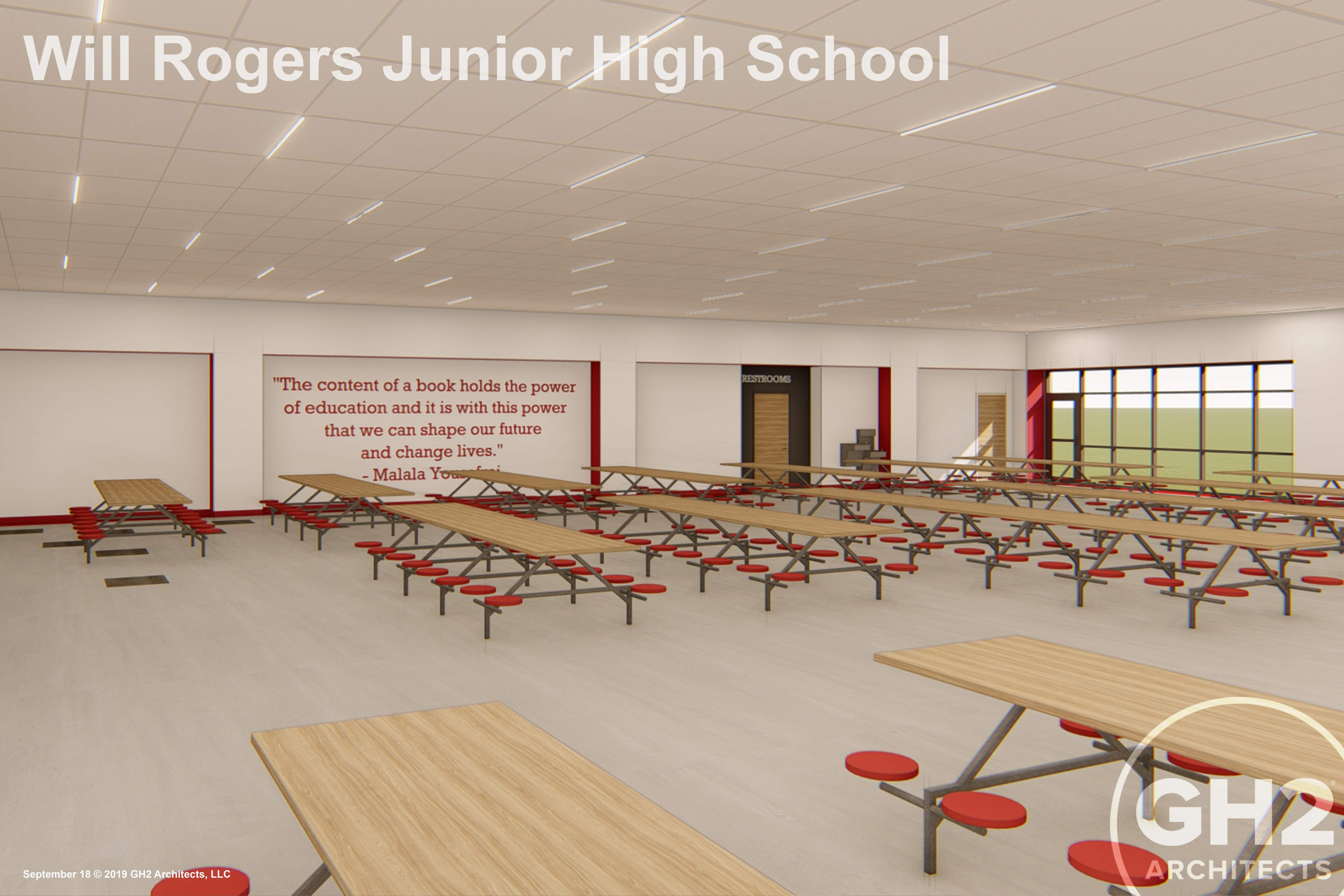 will rogers junior high school rendering