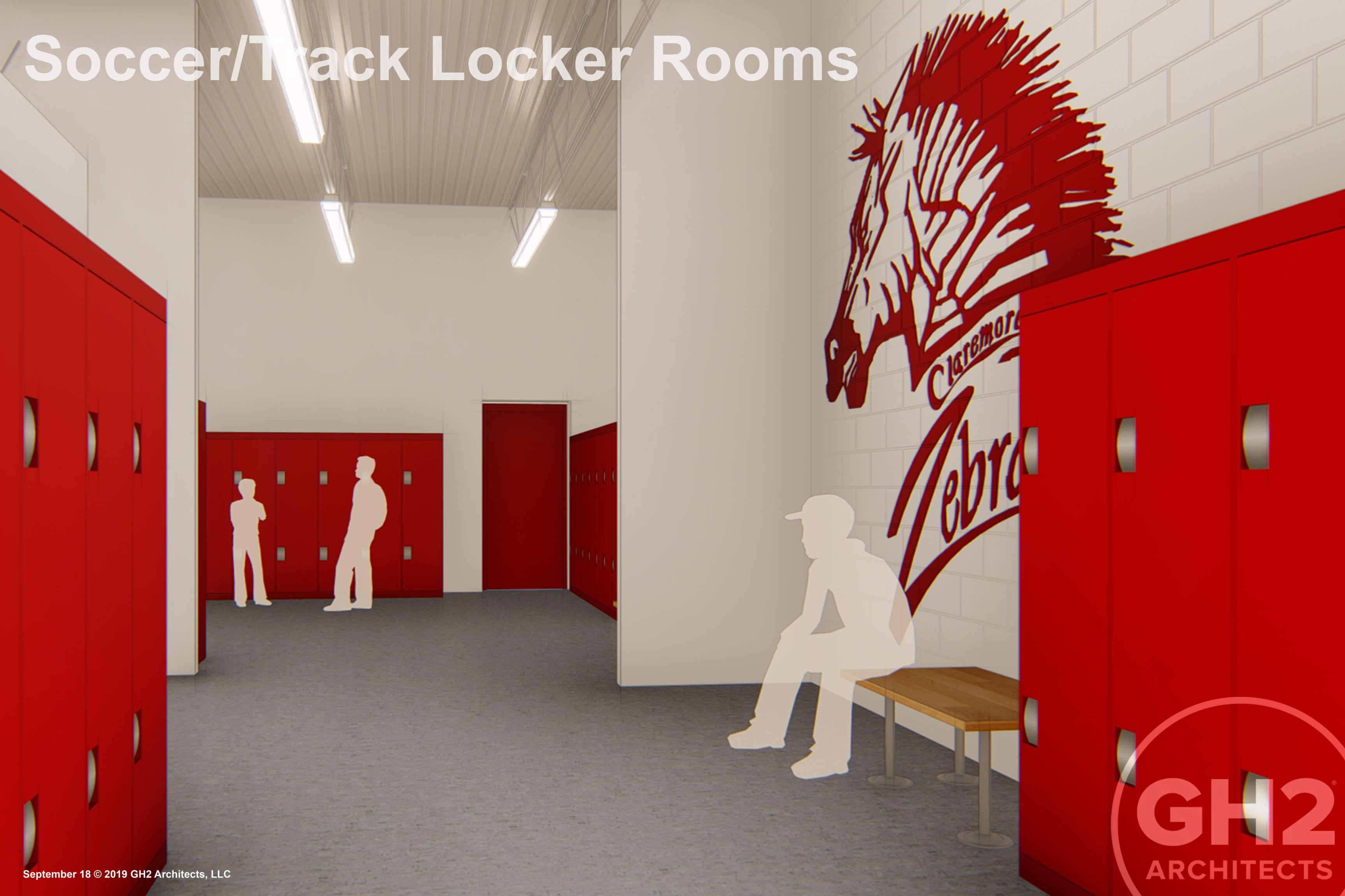 soccer/track locker room rendering 