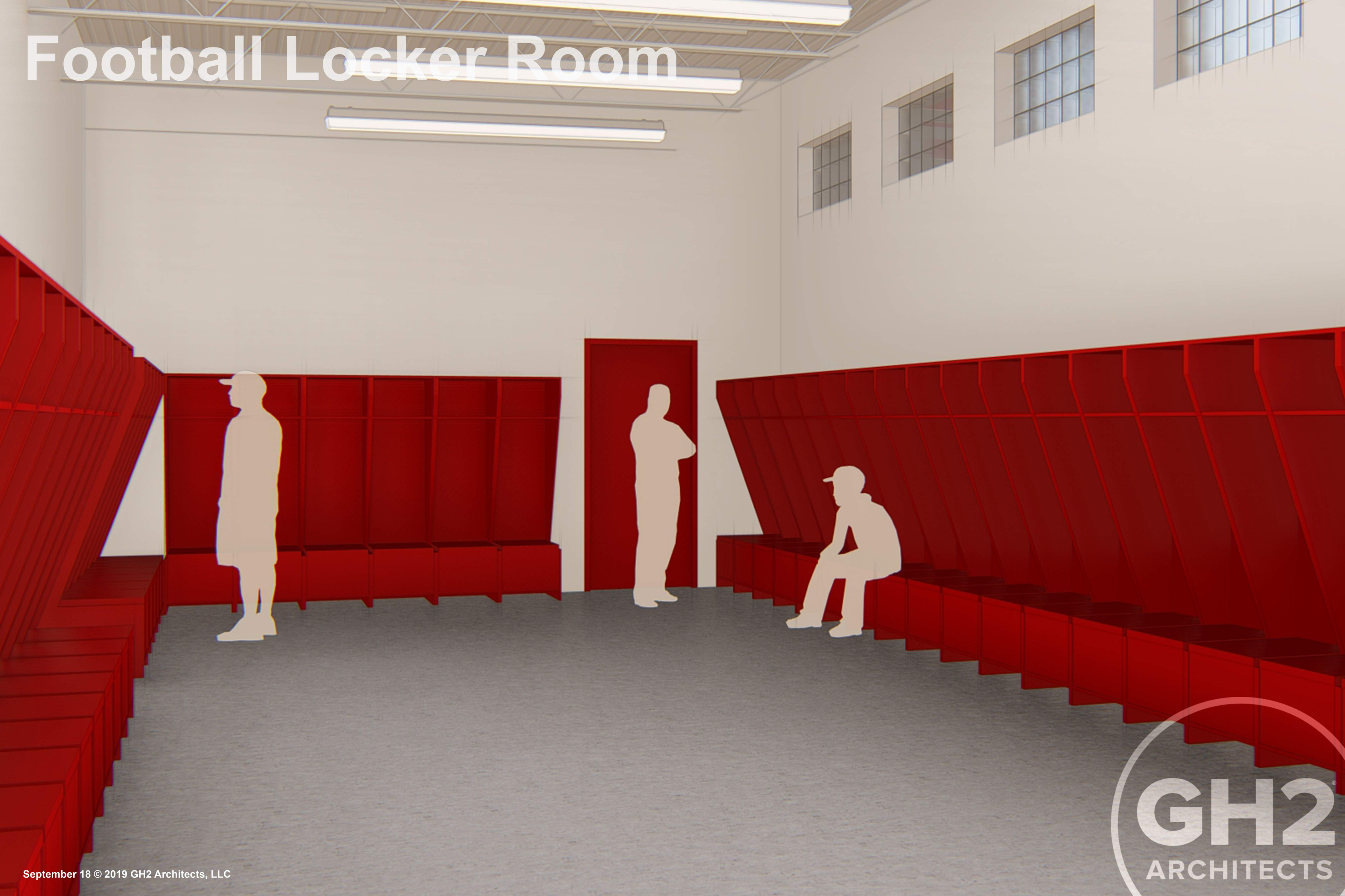 football locker room rendering 