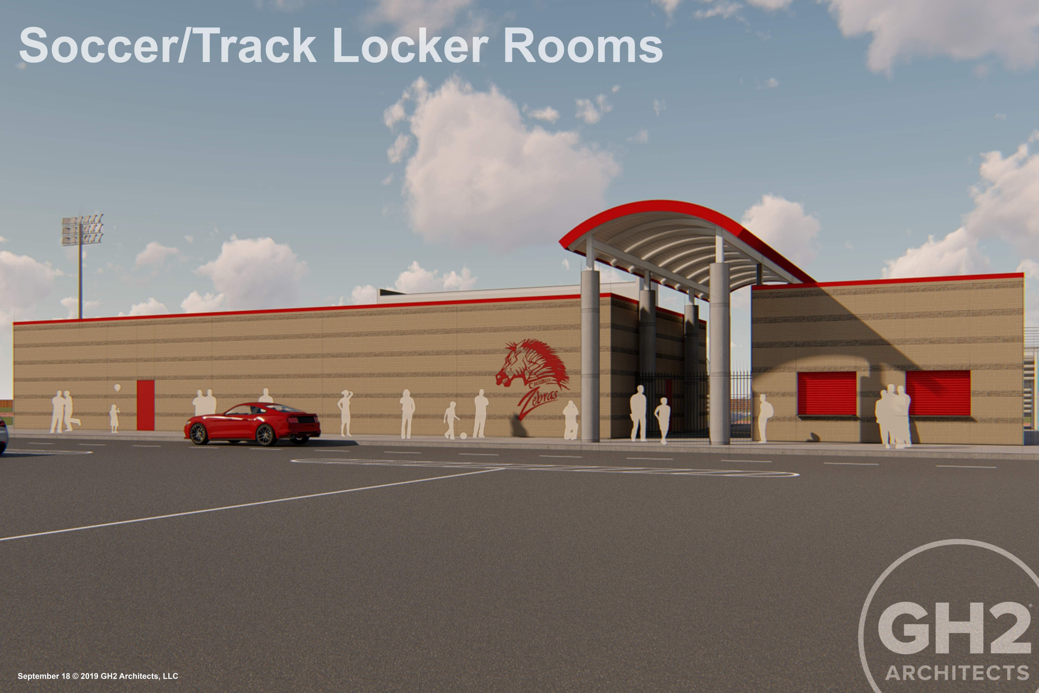 soccer/track locker room rendering 