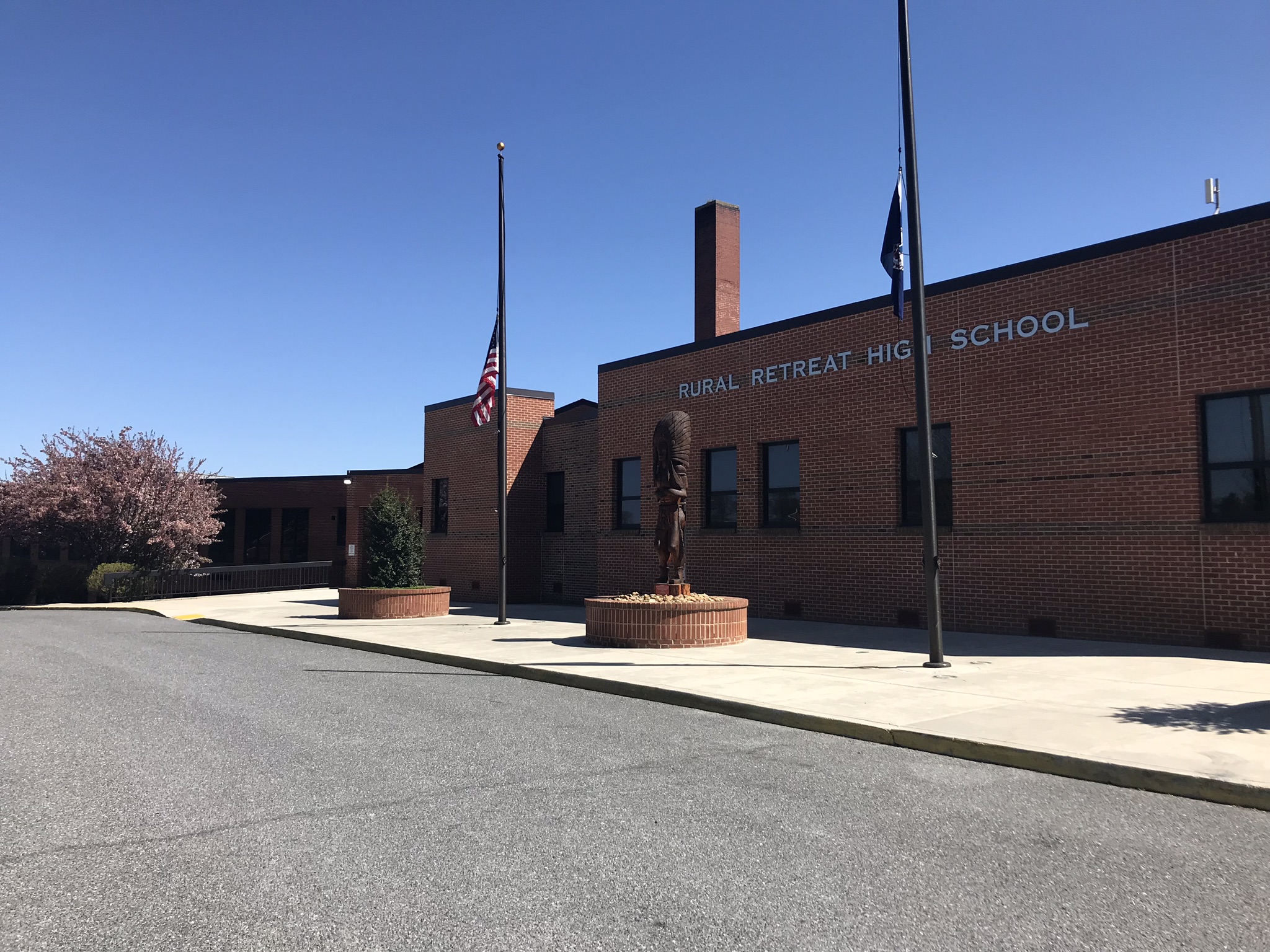 Image of Rural Retreat High School and Chief Whispering Pine