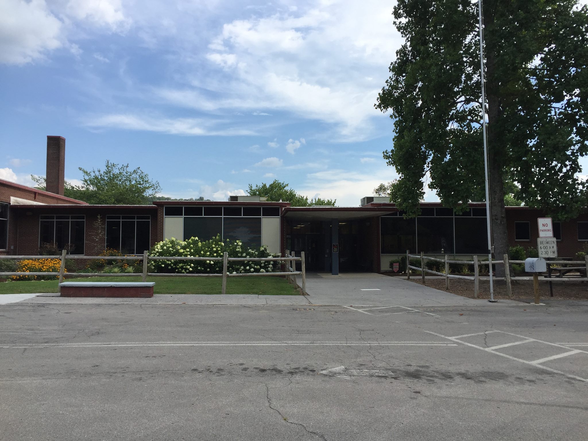 wes front of school