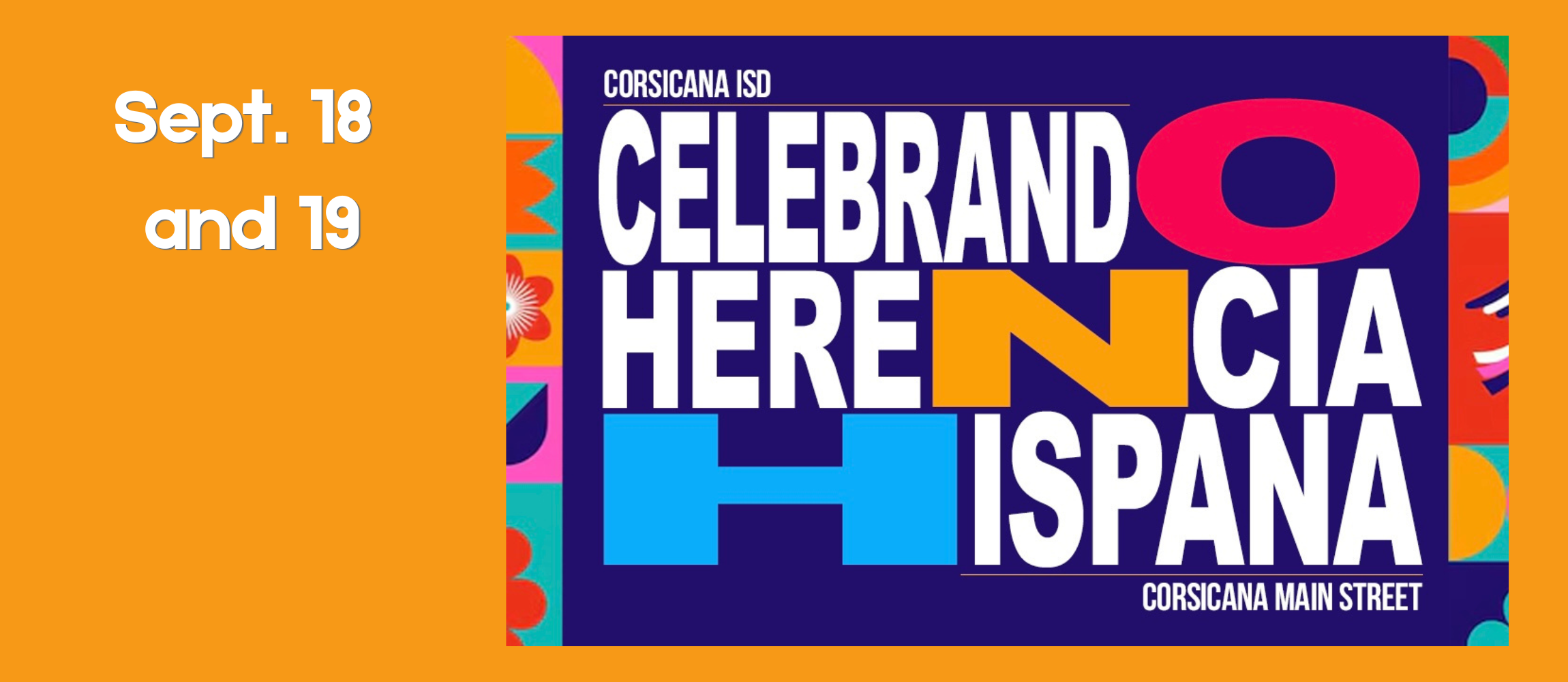 Graphic promoting Celebrando Sept. 18 and 19