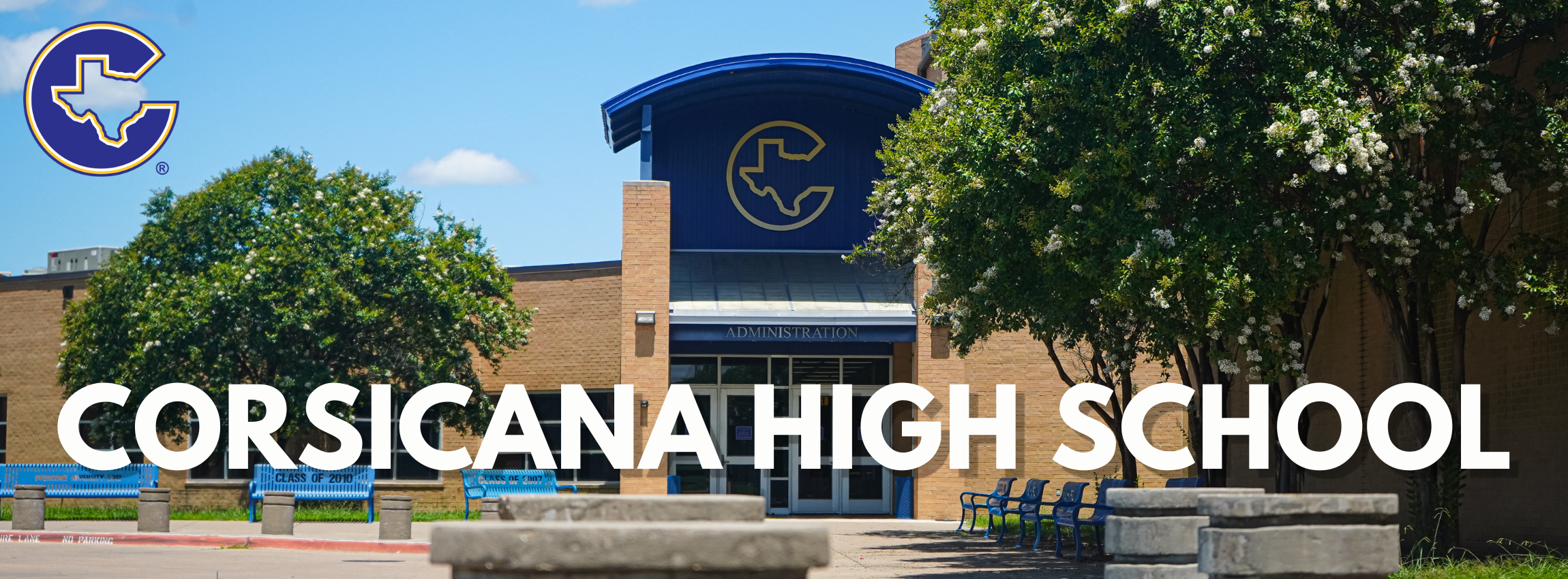 Facade of Corsicana High School