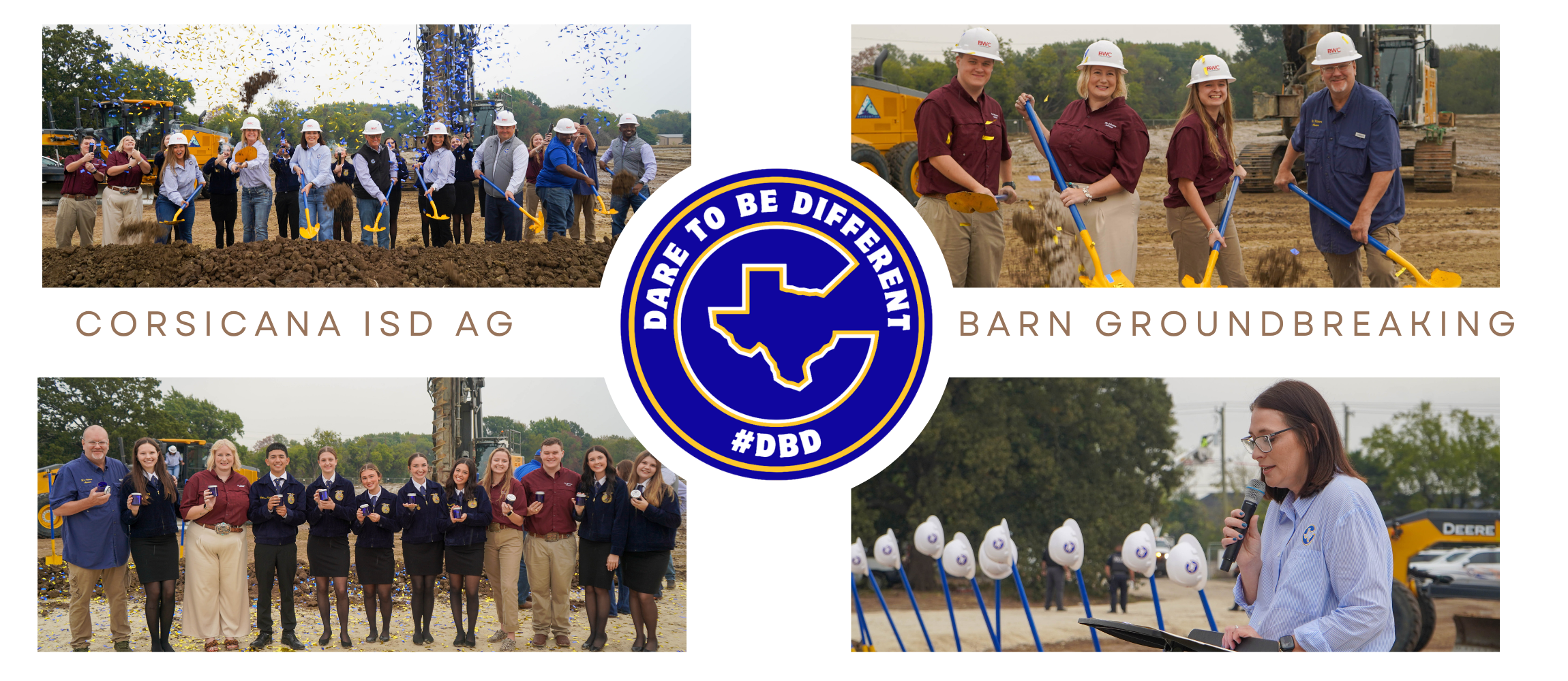 Corsicana ISD breaks ground on 2025 Bond Ag building