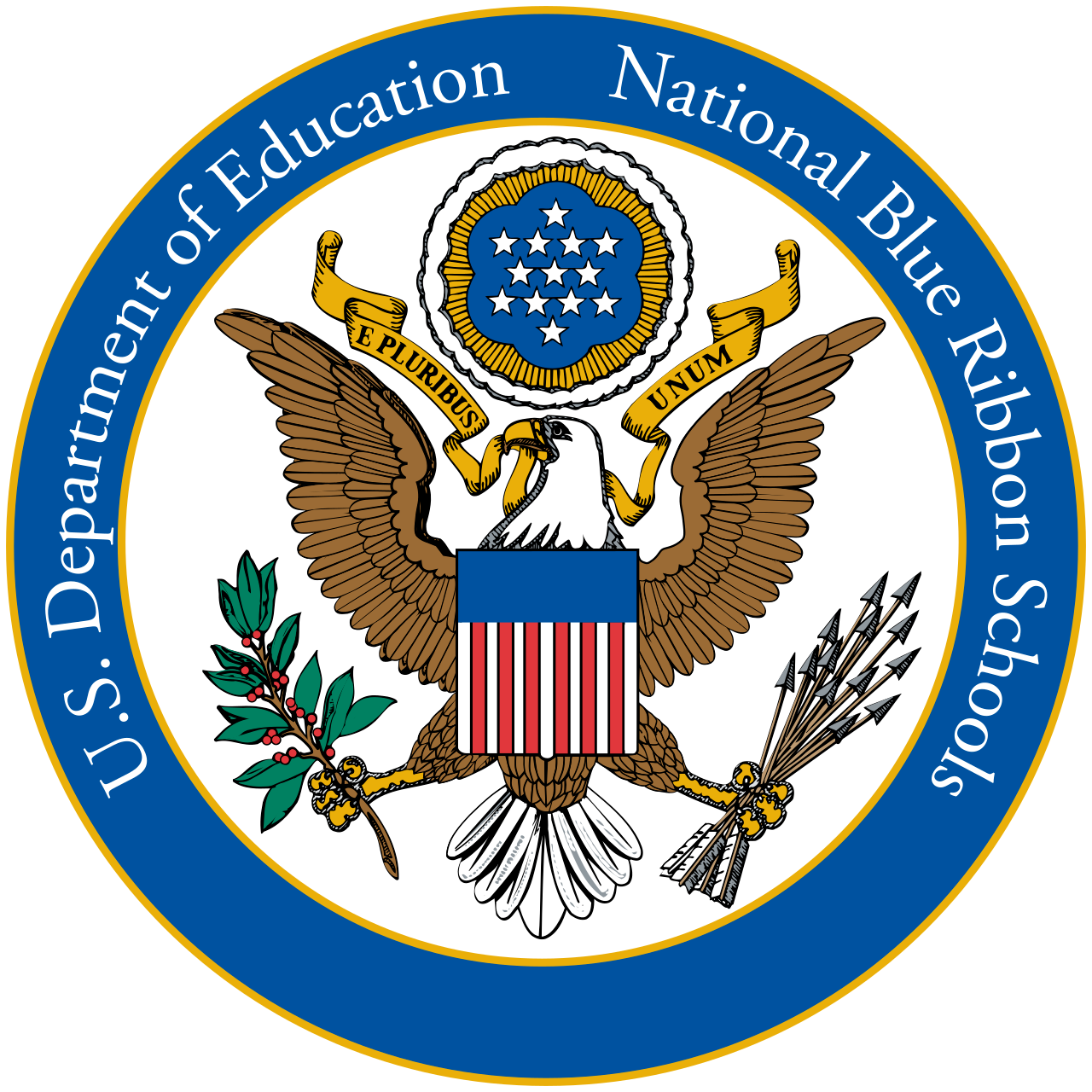 US Department of Education National Blue Ribbon School of Excellence Logo