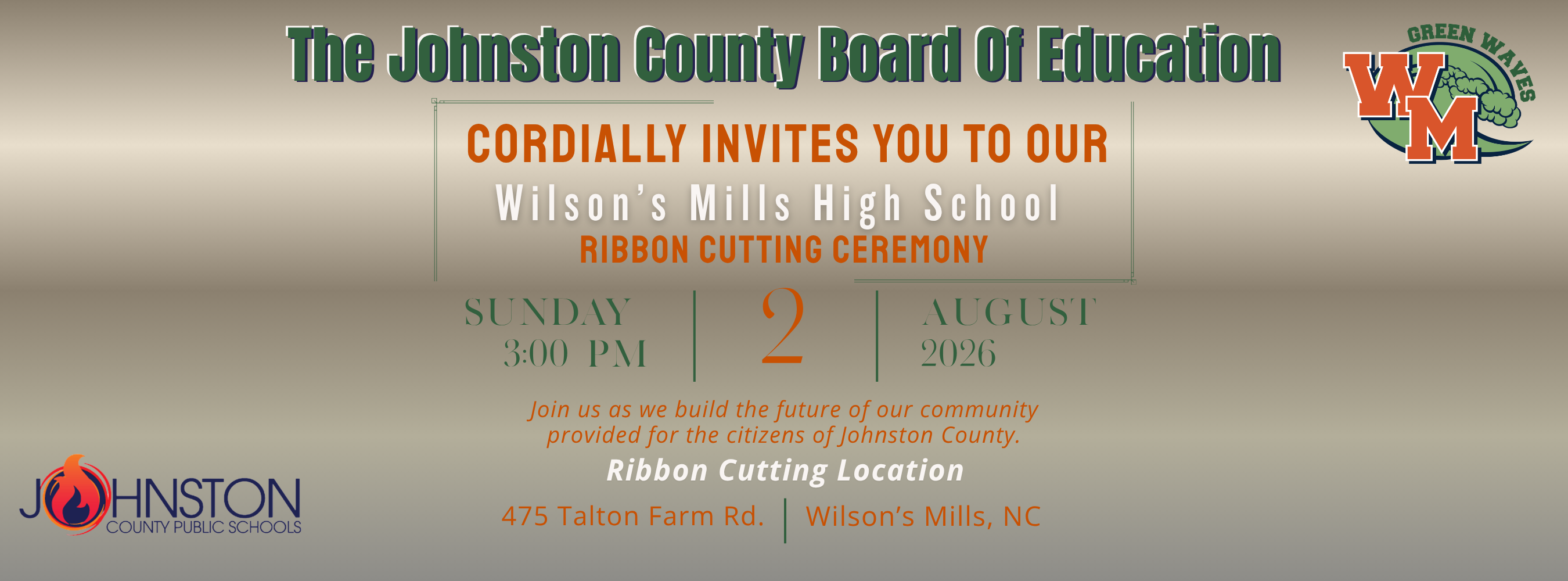 Wilson's Mills High School Ribbon Ceremony