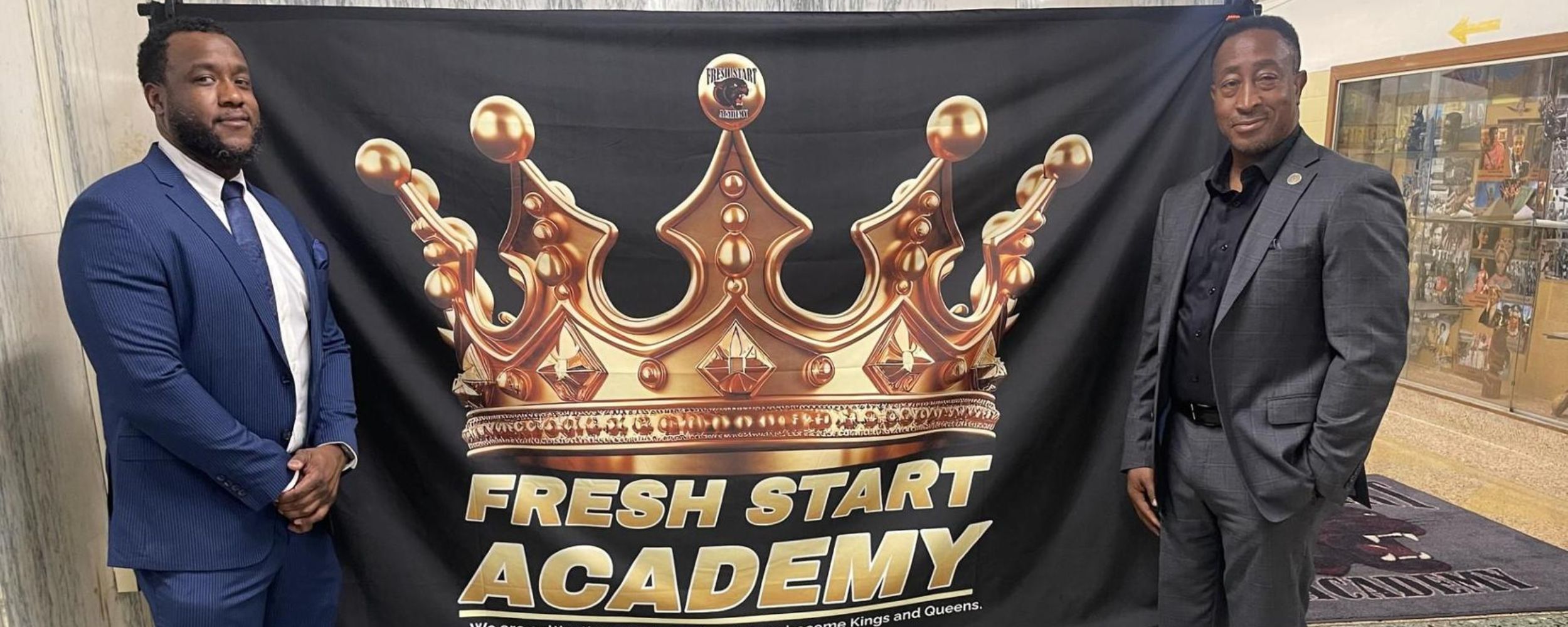 Fresh Start Academy Principal with Mayor Green