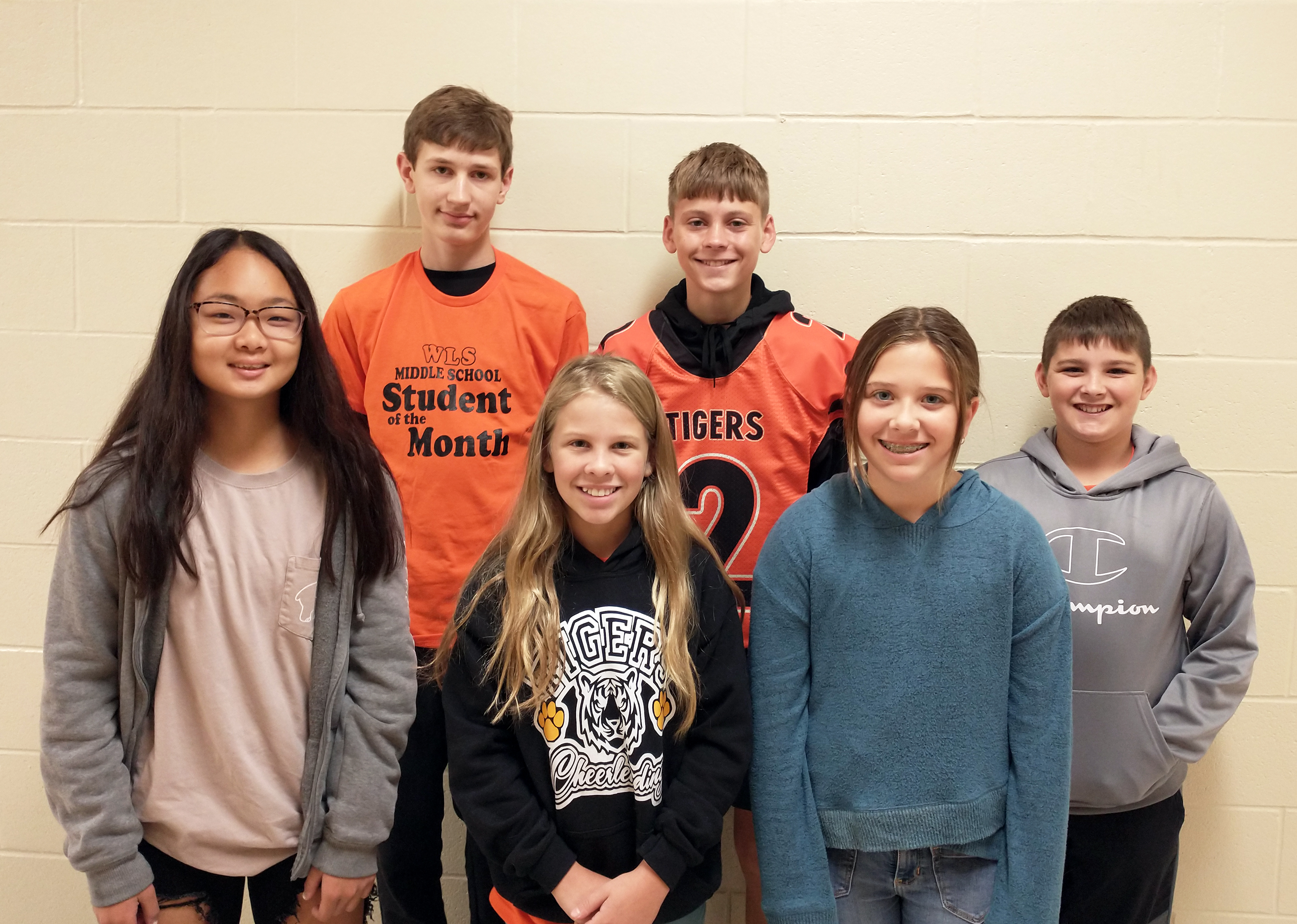 SEPTEMBER MS STUDENTS OF THE MONTH