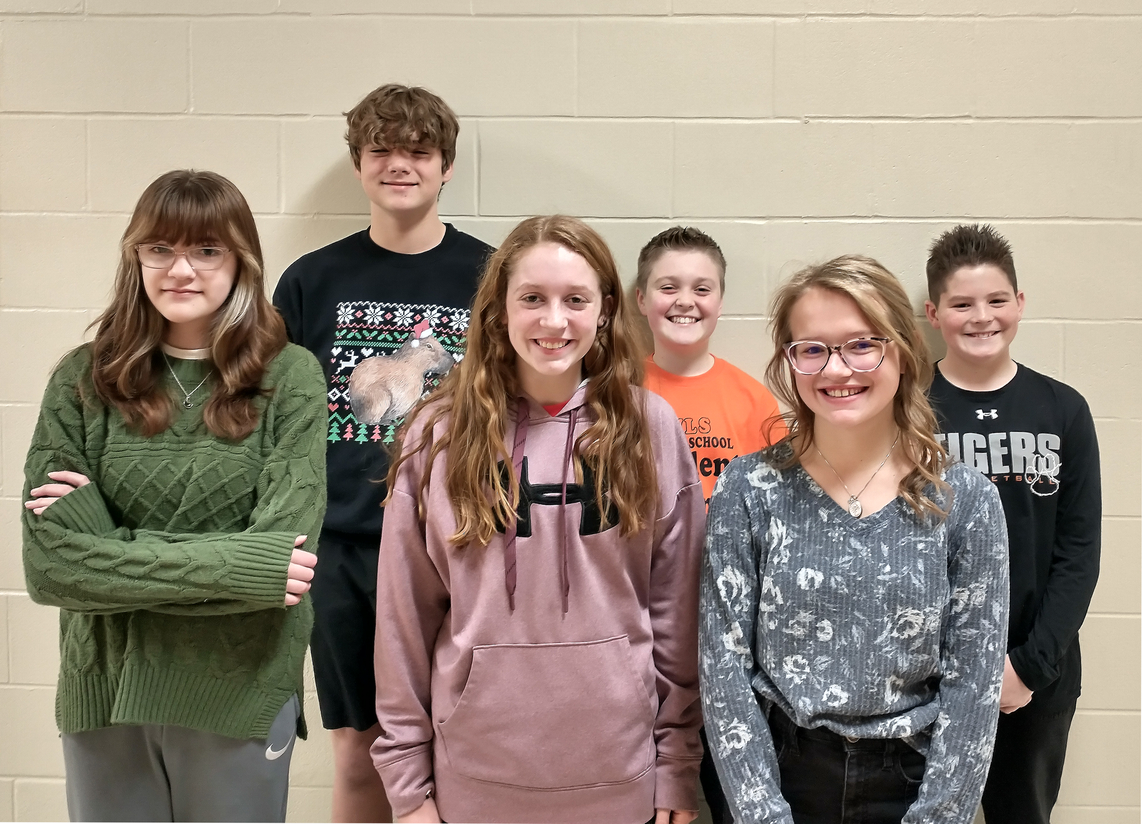 NOVEMBER MS STUDENTS OF THE MONTH