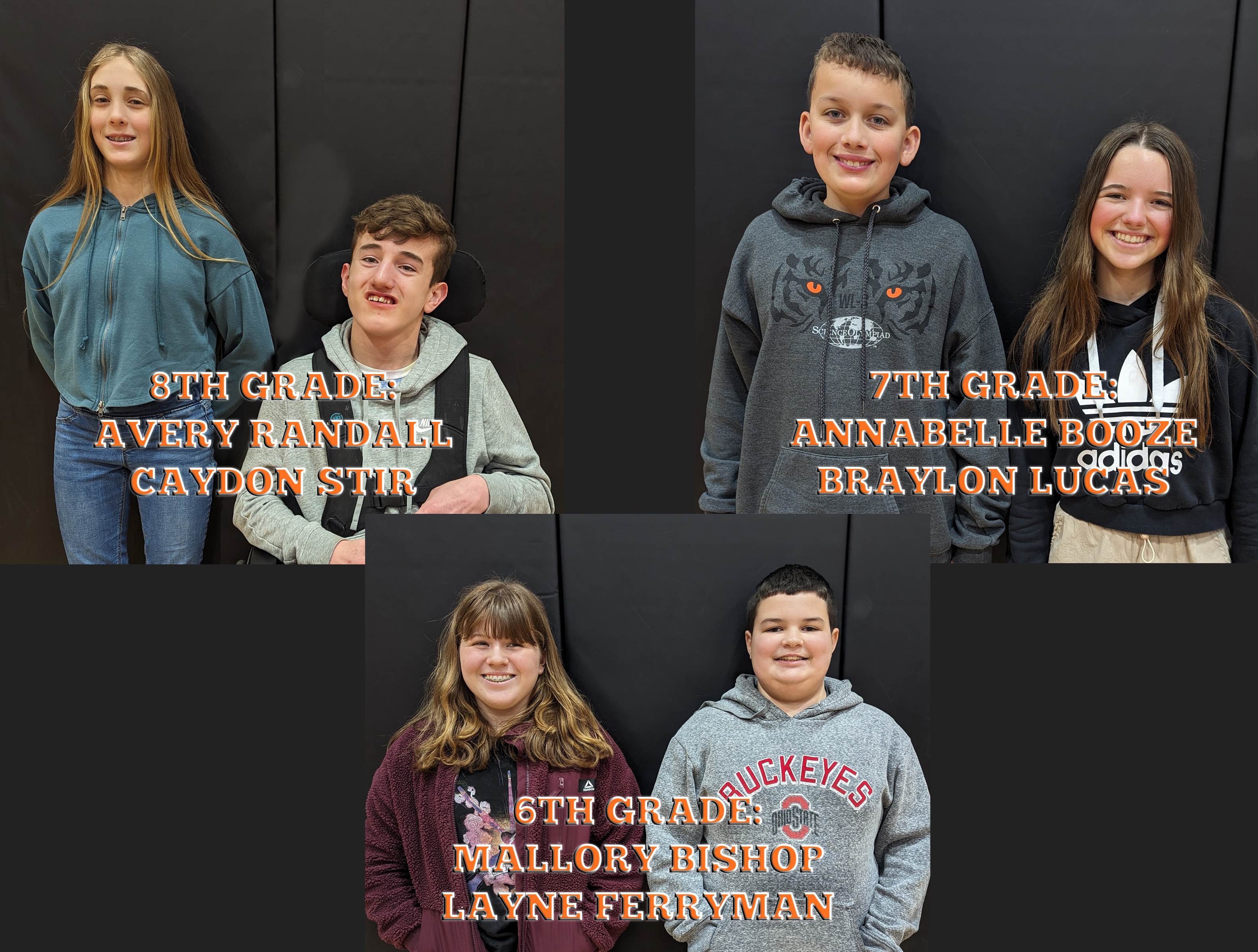 WL-S MS March Students of the Month