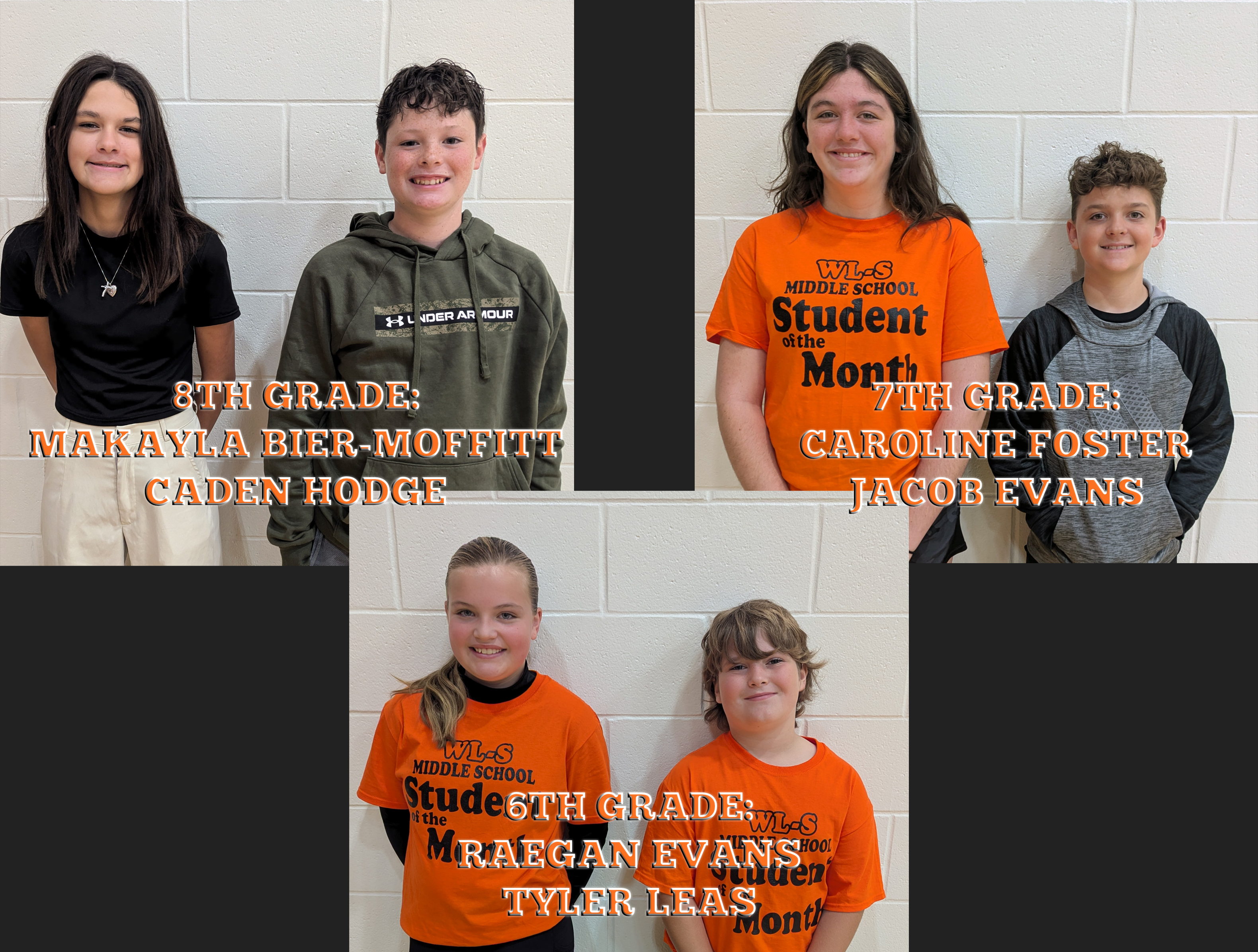 2024 WL-S September MS Students of the Month