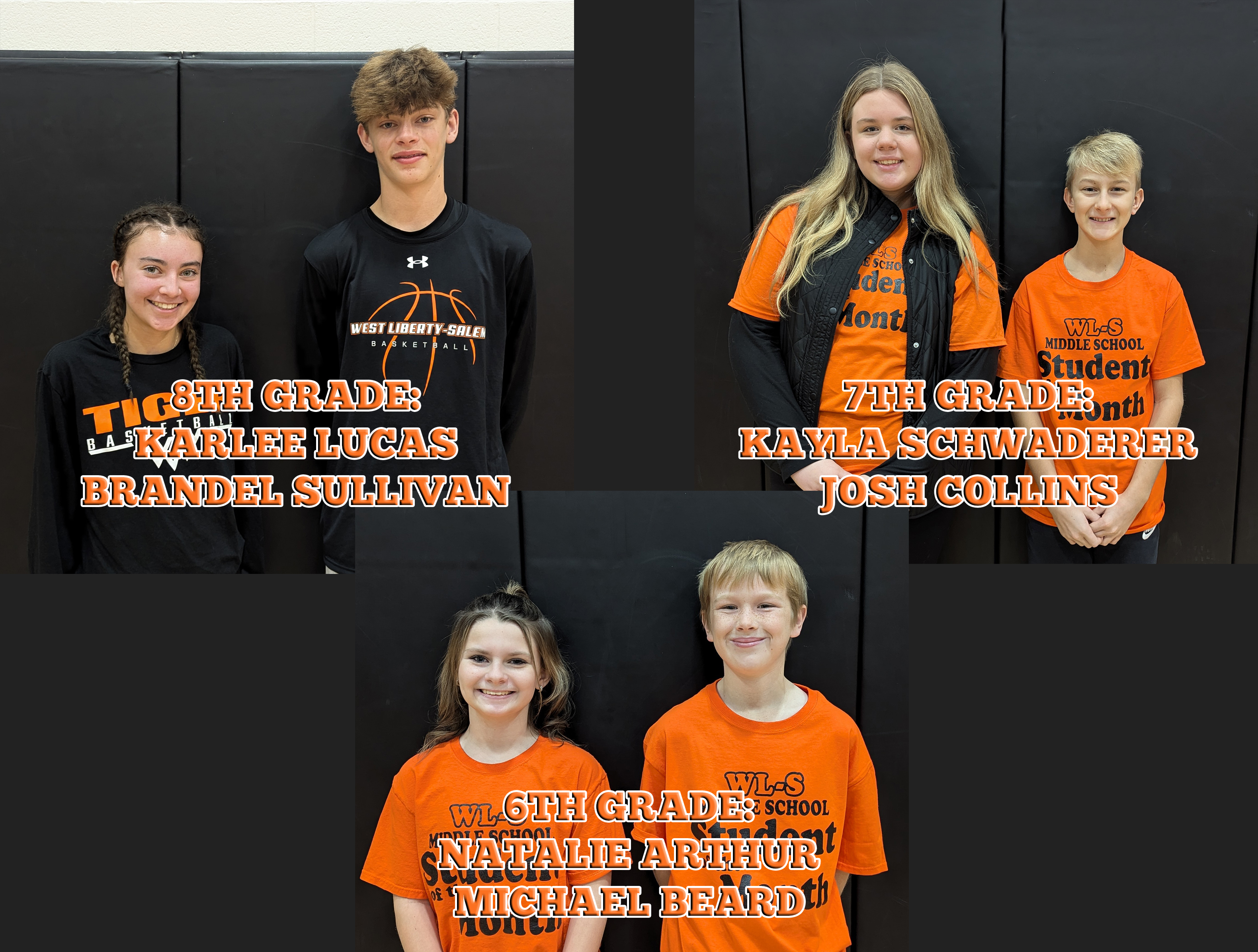 2024 WL-S September MS November Students of the Month