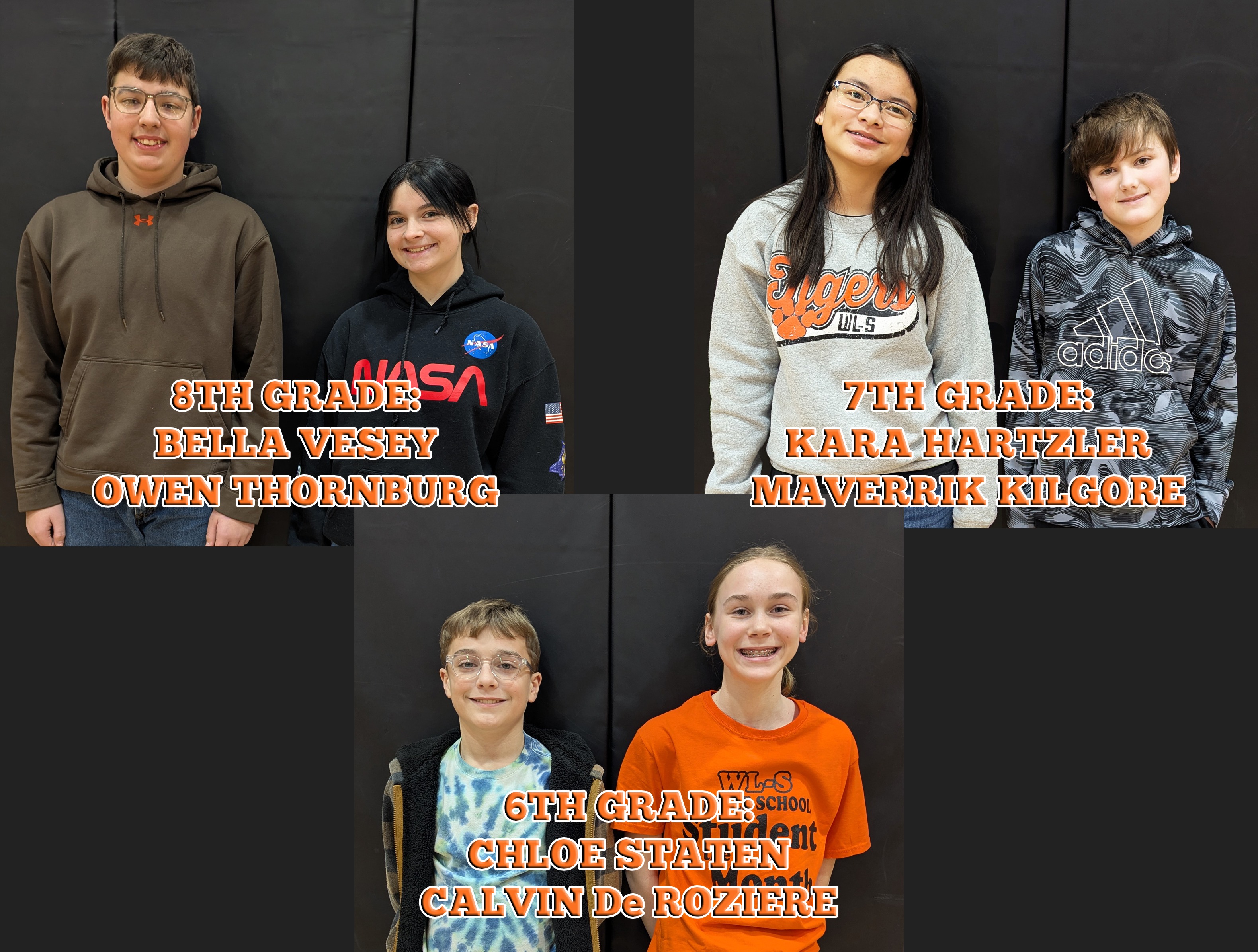 WL-S January MS Students of the Month