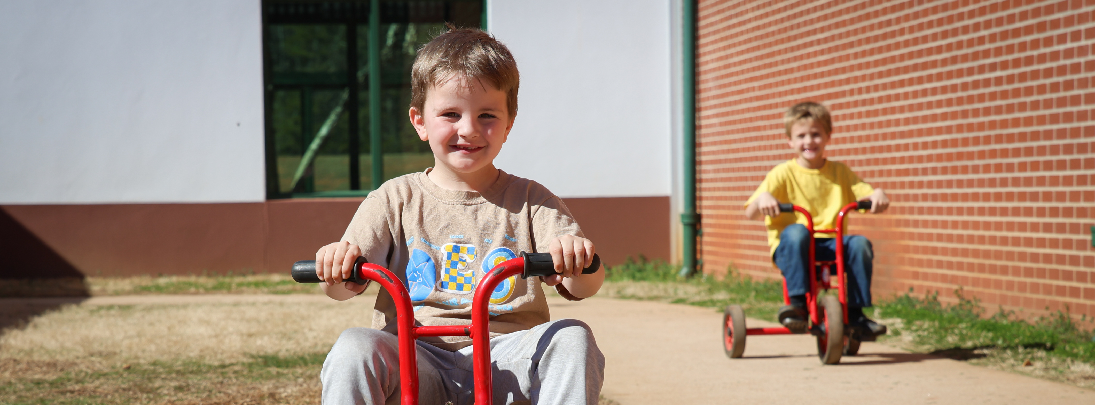Oakland Elementary School Student Enjoying the Playground