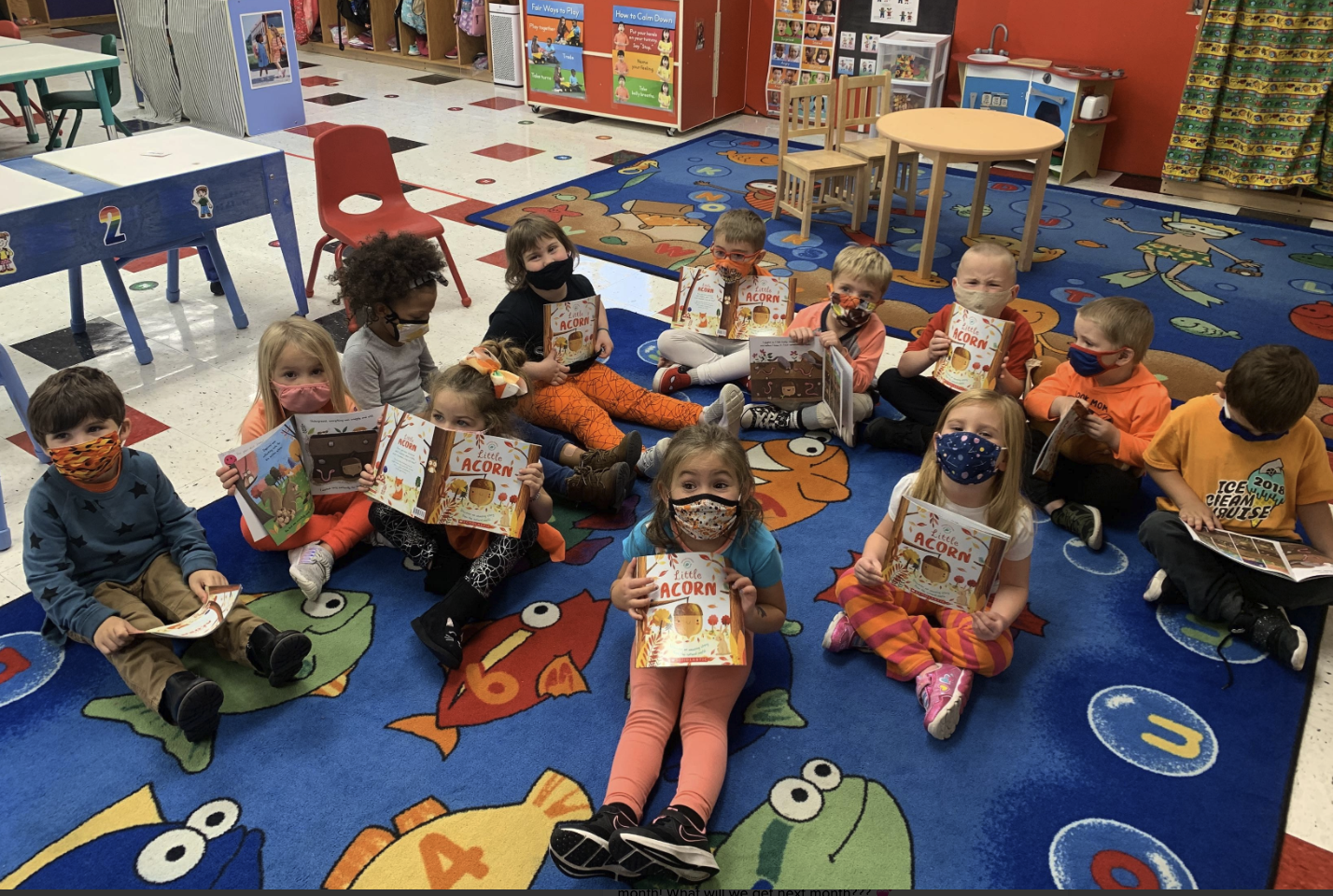 Pre-k Friends get a special book