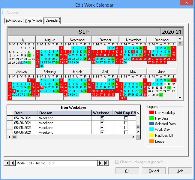 Employee Work Calendars | Mohave Valley School District