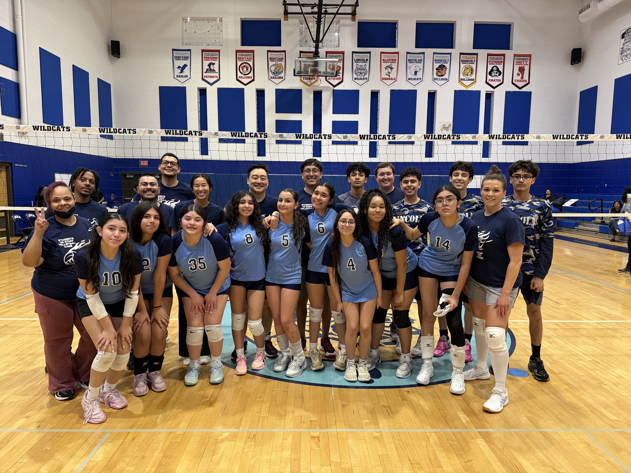 Teachers vs Students volleyball  game 