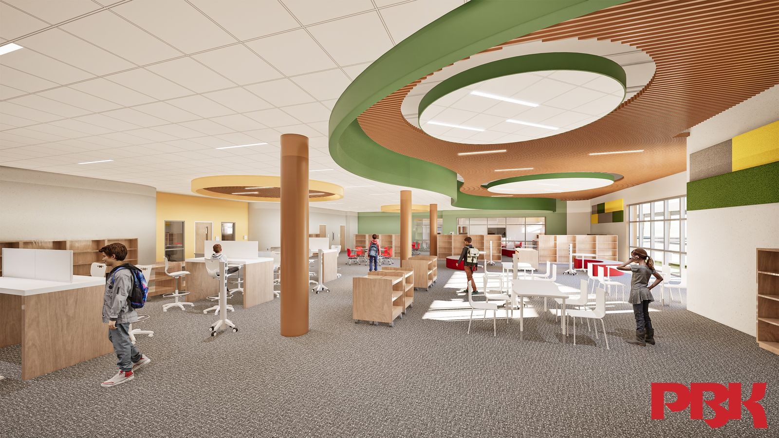 artist rendering of Middle School V V  Media Center