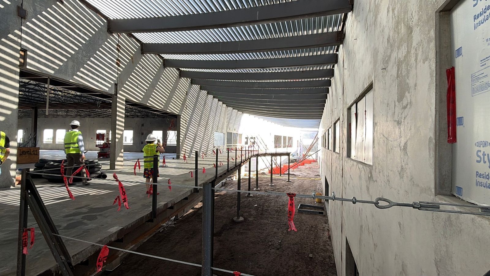 Construction photo taken at Middle School V V